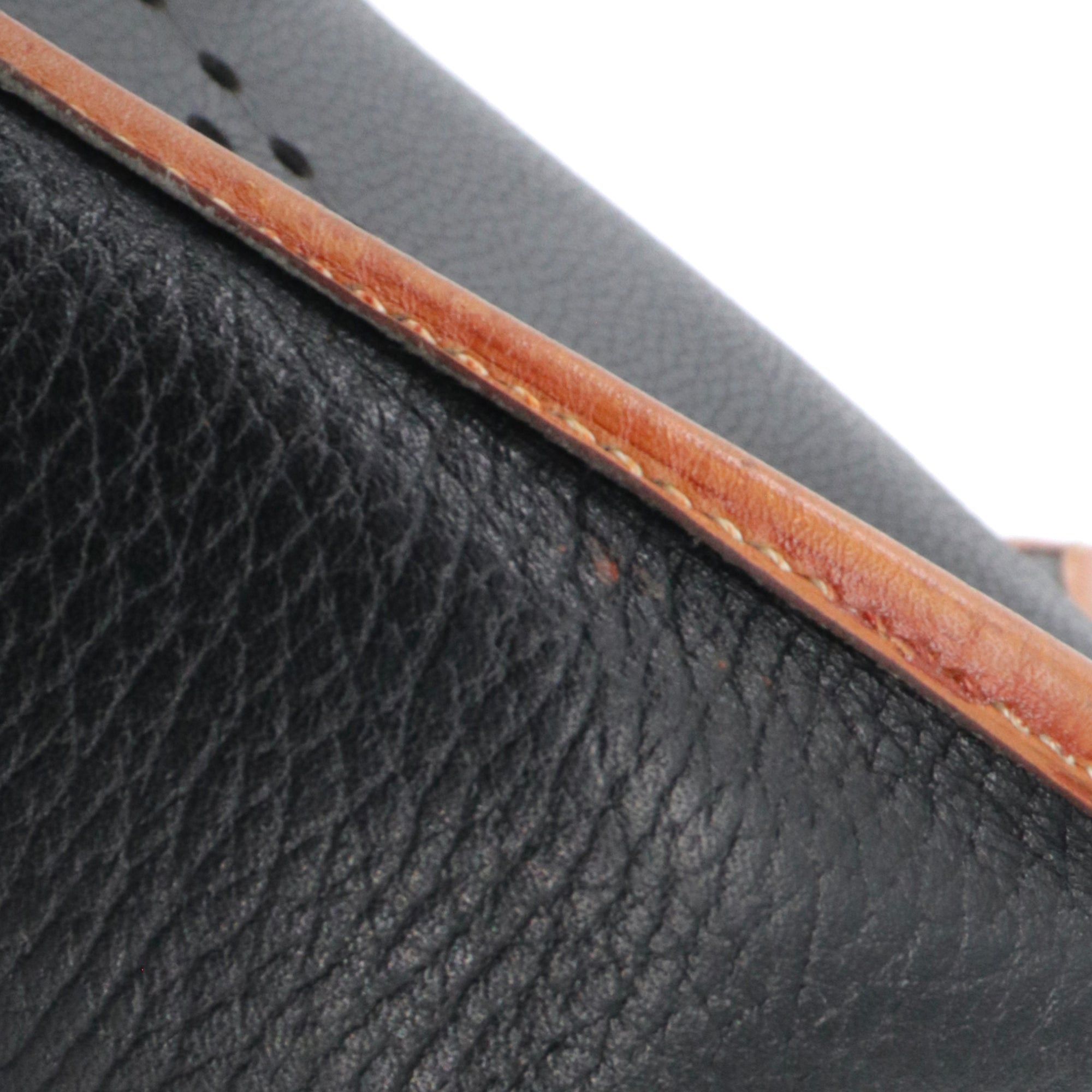 Hermes HERMÈS - Evelyne III Hermès shoulder bag in black and gold clemence leather Size ONE SIZE - 7 Thumbnail