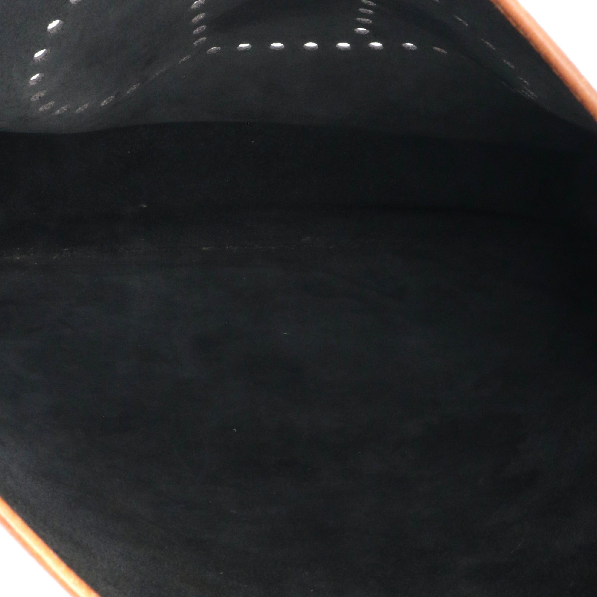 Hermes HERMÈS - Evelyne III Hermès shoulder bag in black and gold clemence leather Size ONE SIZE - 8 Thumbnail