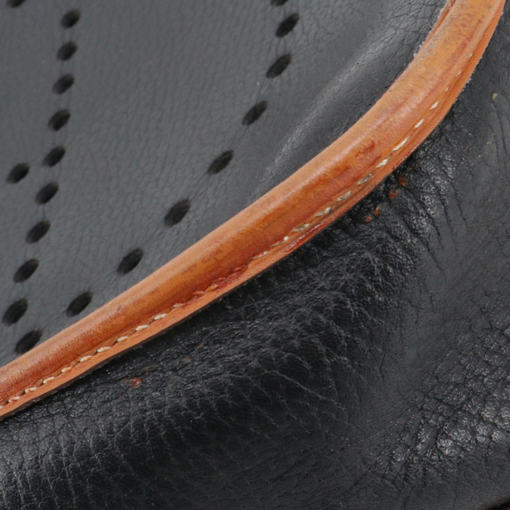Hermes HERMÈS - Evelyne III Hermès shoulder bag in black and gold clemence leather Size ONE SIZE - 6 Thumbnail
