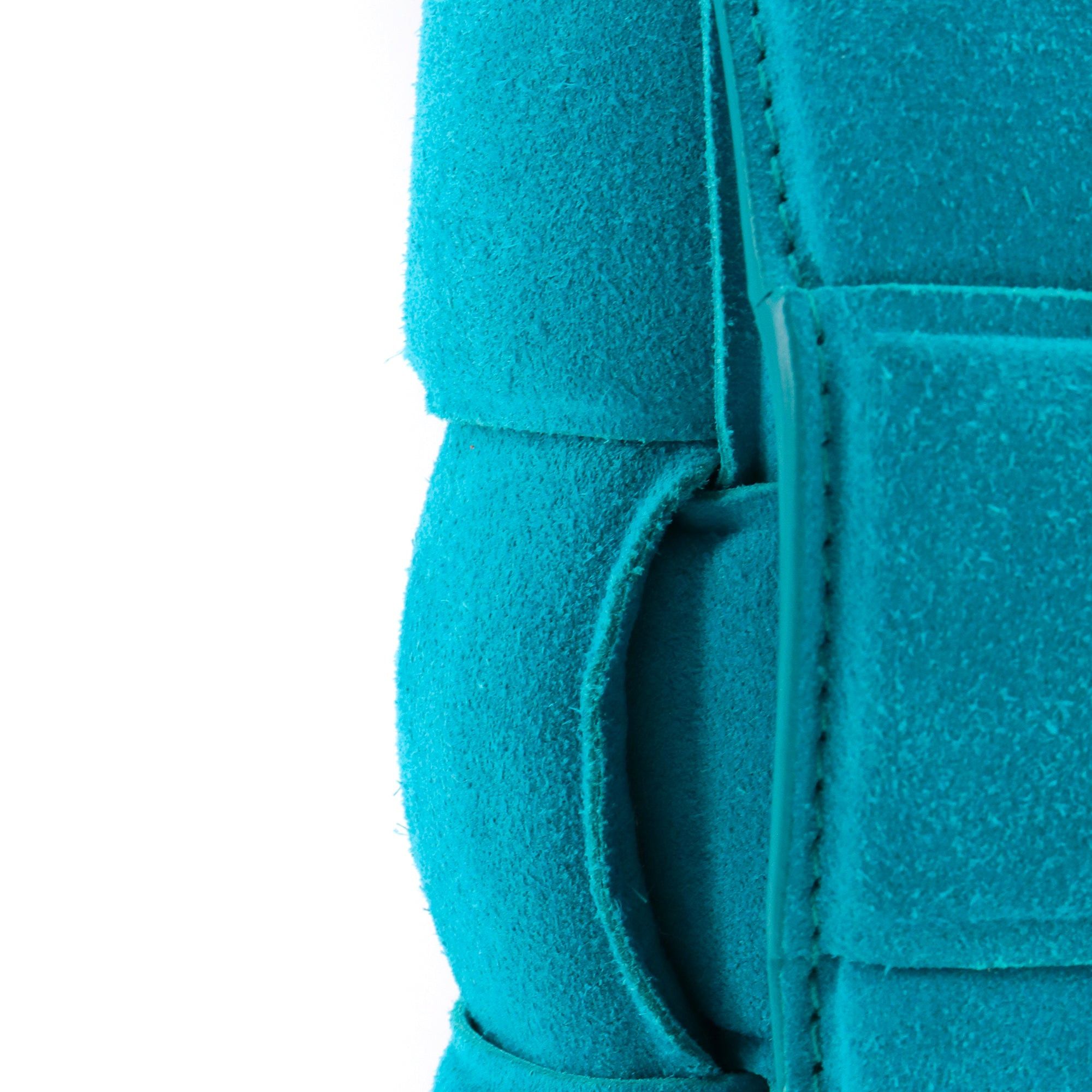 Bottega Veneta BOTTEGA VENETA - Bottega Veneta Chain Cassette shoulder bag in turquoise blue suede Size ONE SIZE - 5 Thumbnail