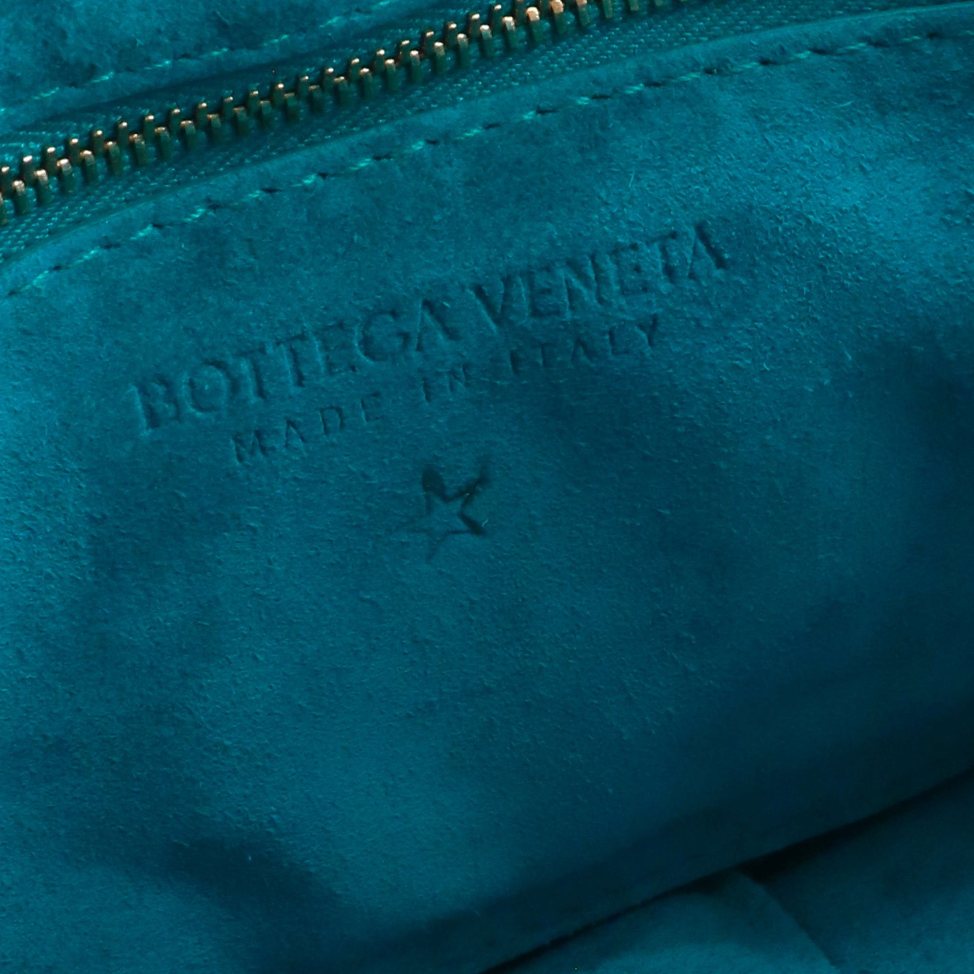Bottega Veneta BOTTEGA VENETA - Bottega Veneta Chain Cassette shoulder bag in turquoise blue suede Size ONE SIZE - 8 Thumbnail