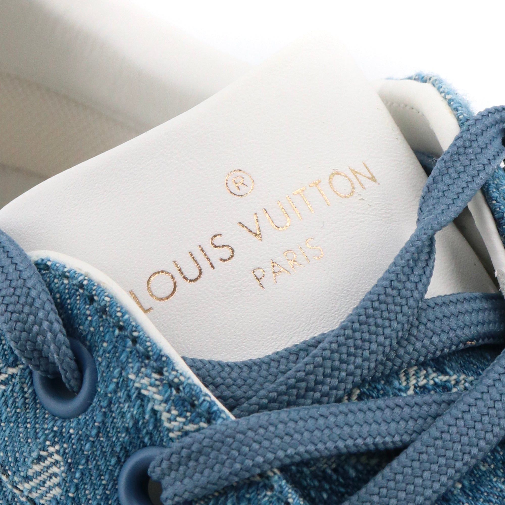 Louis Vuitton LOUIS VUITTON - Luxembourg Louis Vuitton sneakers in blue denim (T40) Size US 9 / IT 39 - 6 Thumbnail