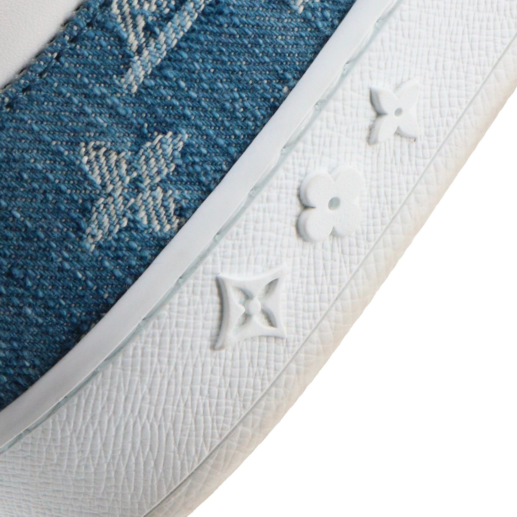 Louis Vuitton LOUIS VUITTON - Luxembourg Louis Vuitton sneakers in blue denim (T40) Size US 9 / IT 39 - 5 Thumbnail