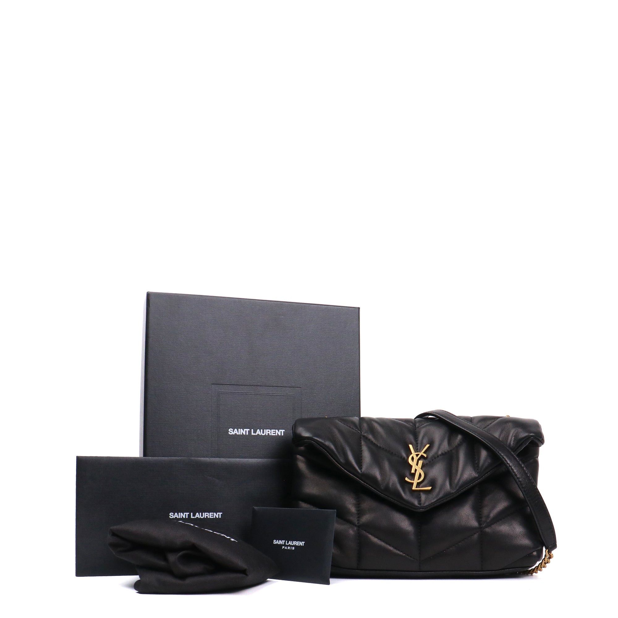 Saint Laurent Paris SAINT LAURENT - Saint Laurent Puffer Toy shoulder bag in black quilted leather Size ONE SIZE - 10 Thumbnail