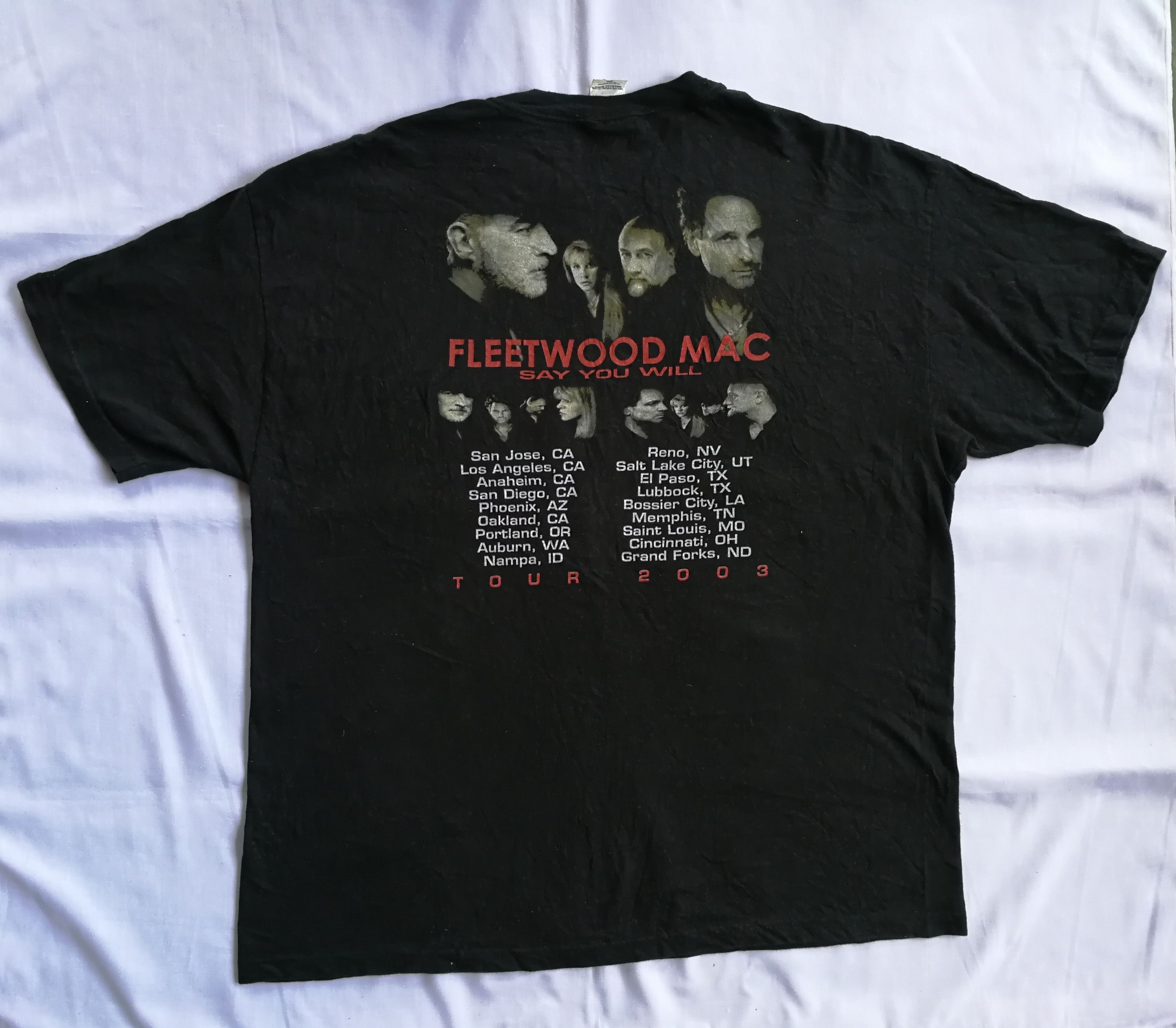 Band Tees × Vintage Vintage legendary band FLEETWOOD MAC print bothside tour album Size US XXL / EU 58 / 5 - 5 Thumbnail