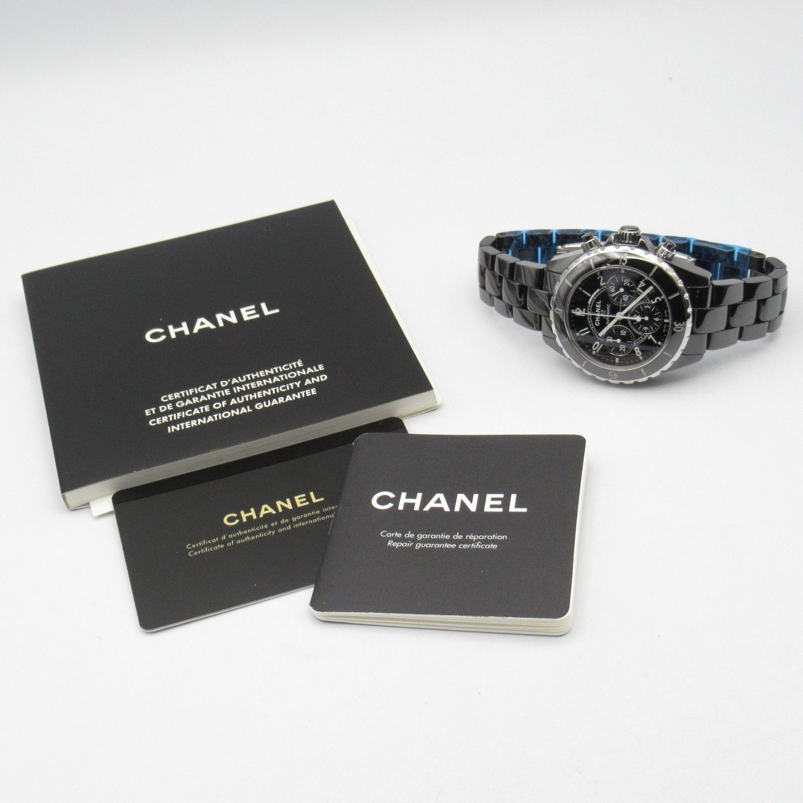 Chanel Chanel J12 Chronograph Mens Watch Automatic Winding Ceramic Black Size ONE SIZE - 11 Thumbnail