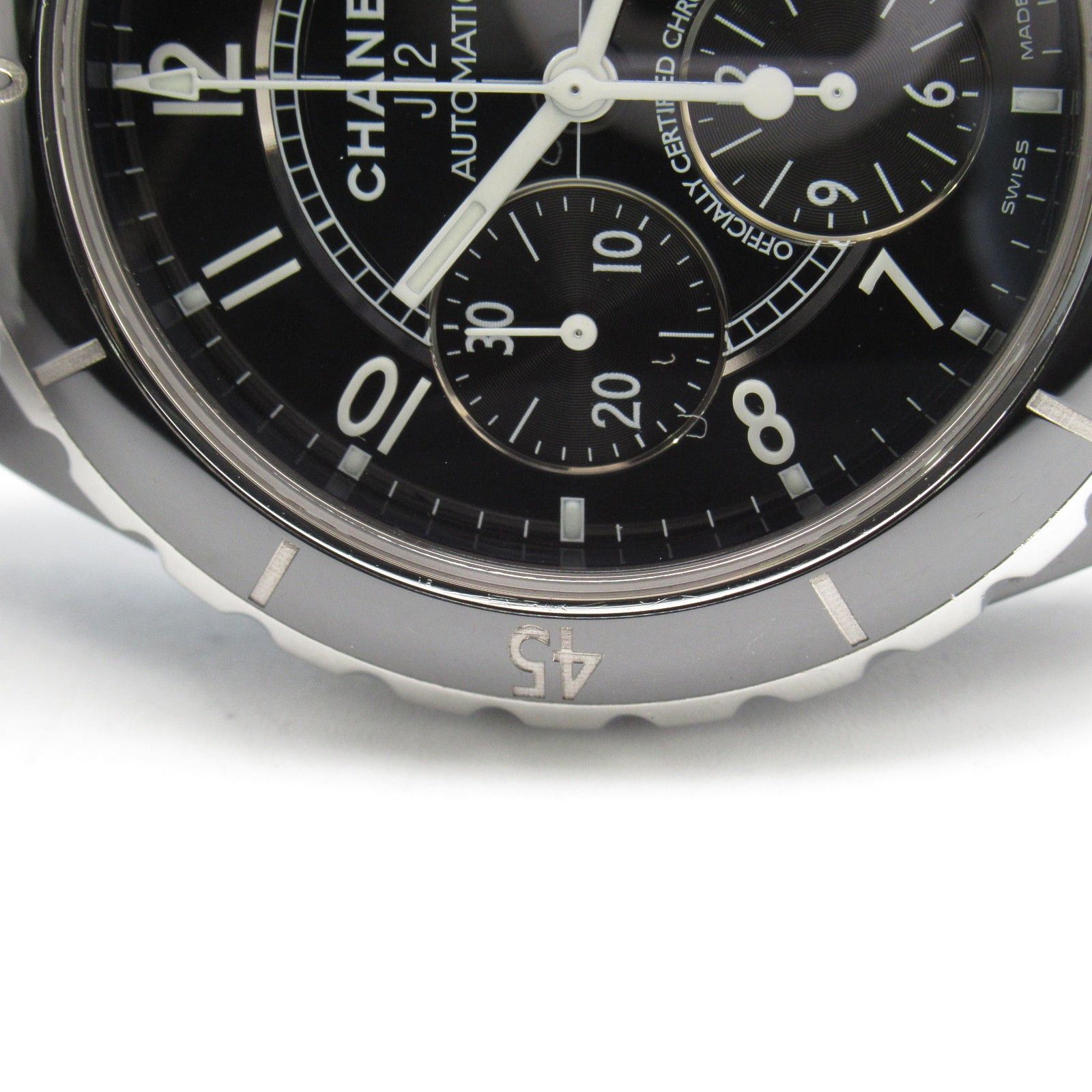 Chanel Chanel J12 Chronograph Mens Watch Automatic Winding Ceramic Black Size ONE SIZE - 17 Thumbnail