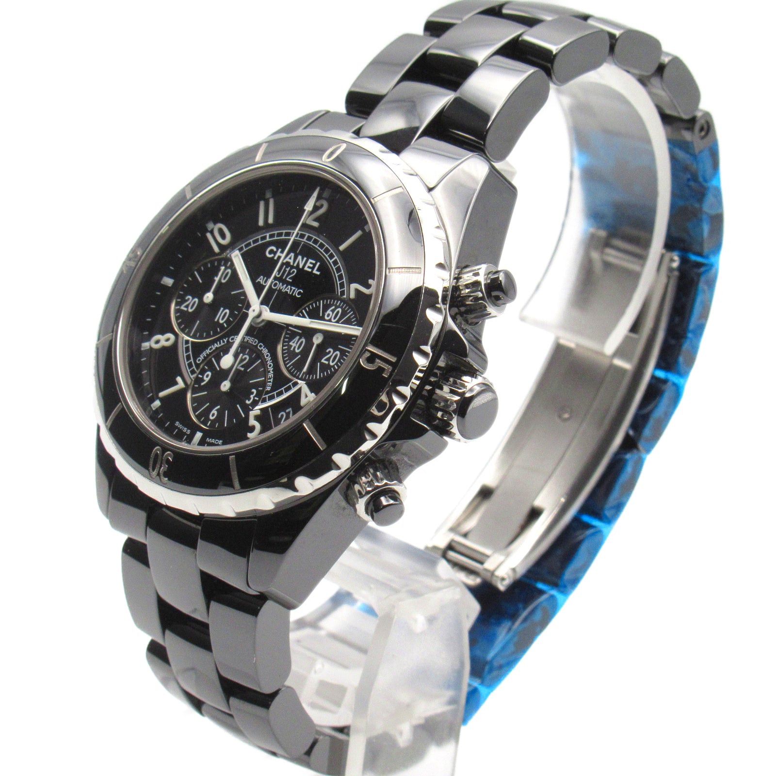 Chanel Chanel J12 Chronograph Mens Watch Automatic Winding Ceramic Black Size ONE SIZE - 2 Thumbnail