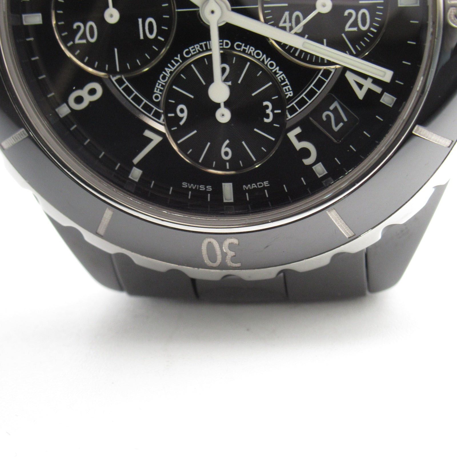 Chanel Chanel J12 Chronograph Mens Watch Automatic Winding Ceramic Black Size ONE SIZE - 18 Thumbnail