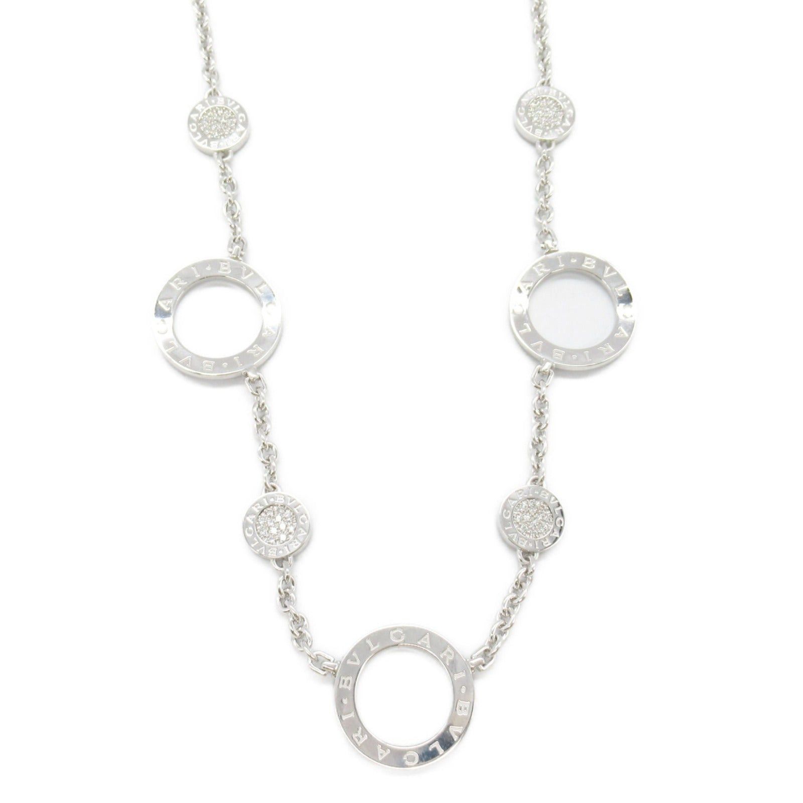 Bvlgari Bvlgari Bulgari Necklace Diamond K18Wg (White Gold) Clear Size ONE SIZE - 2 Thumbnail