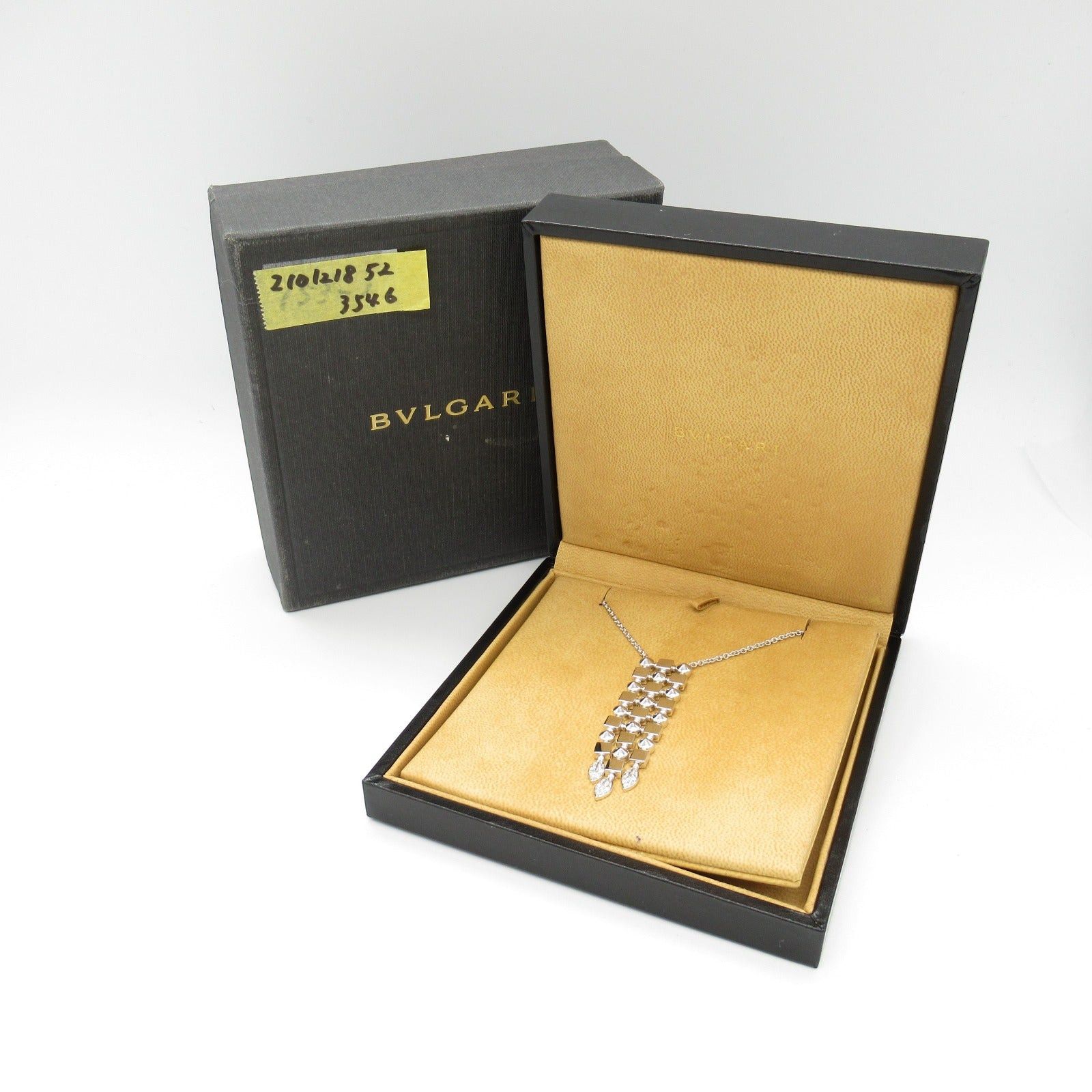 Bvlgari Bvlgari Lucia Necklace Diamond K18Wg (White Gold) Clear Size ONE SIZE - 6 Thumbnail