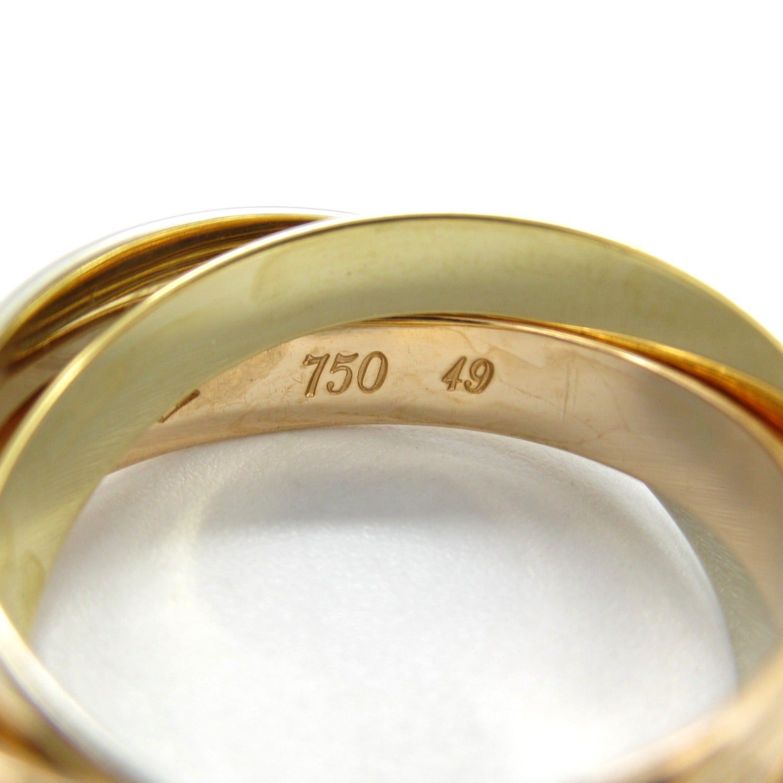 Cartier Cartier Trinity Ring K18 (Yellow Gold) K18Wg (White (Pink Gold Size ONE SIZE - 3 Thumbnail