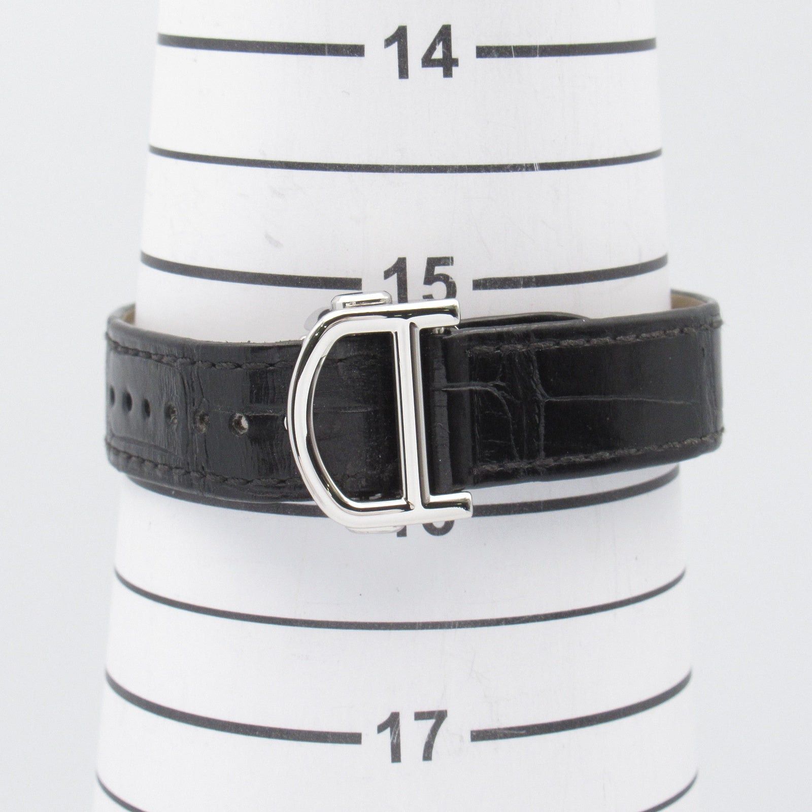 Cartier Cartier Baron Blue Women Watch Automatic Winding Stainless Steel Crocodile Leather Silver Size ONE SIZE - 9 Thumbnail