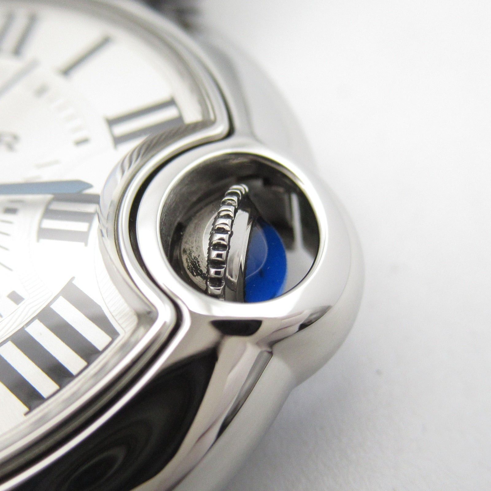 Cartier Cartier Baron Blue Women Watch Automatic Winding Stainless Steel Crocodile Leather Silver Size ONE SIZE - 8 Thumbnail