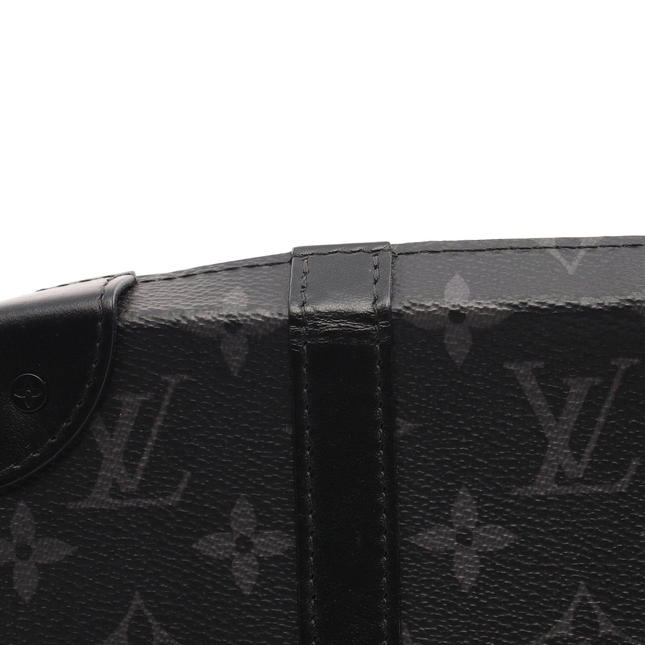 Louis Vuitton Louis Vuitton Soft Trunk Wallet Monogram Eclipse Shoulder Leather Black Size ONE SIZE - 9 Thumbnail