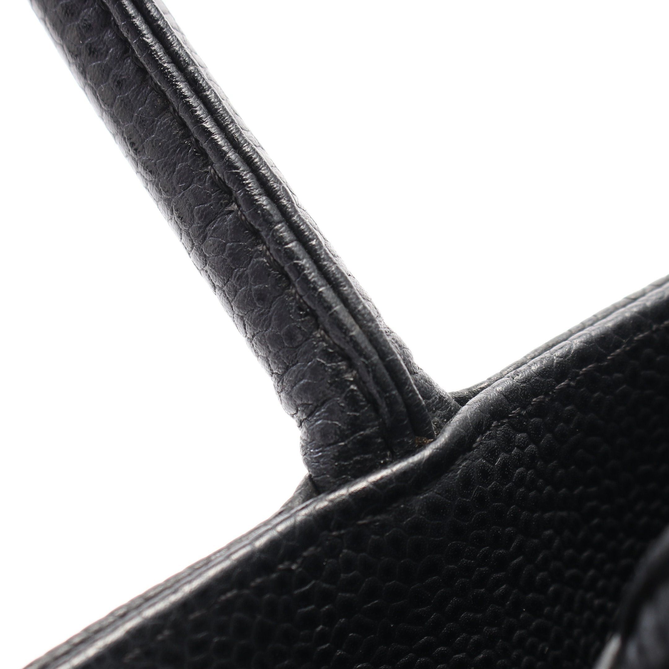 Chanel Chanel Reissue Tote Handbag Bag Caviar Skin Black Silver Hardware Size ONE SIZE - 11 Thumbnail