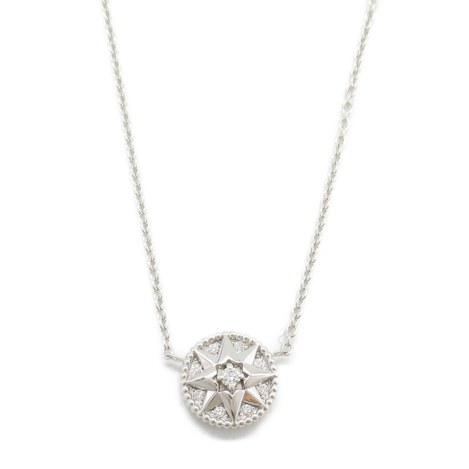 Dior Dior Rose Thevan Diamond Necklace K18Wg (White Gold) Clear Size ONE SIZE - 2 Thumbnail