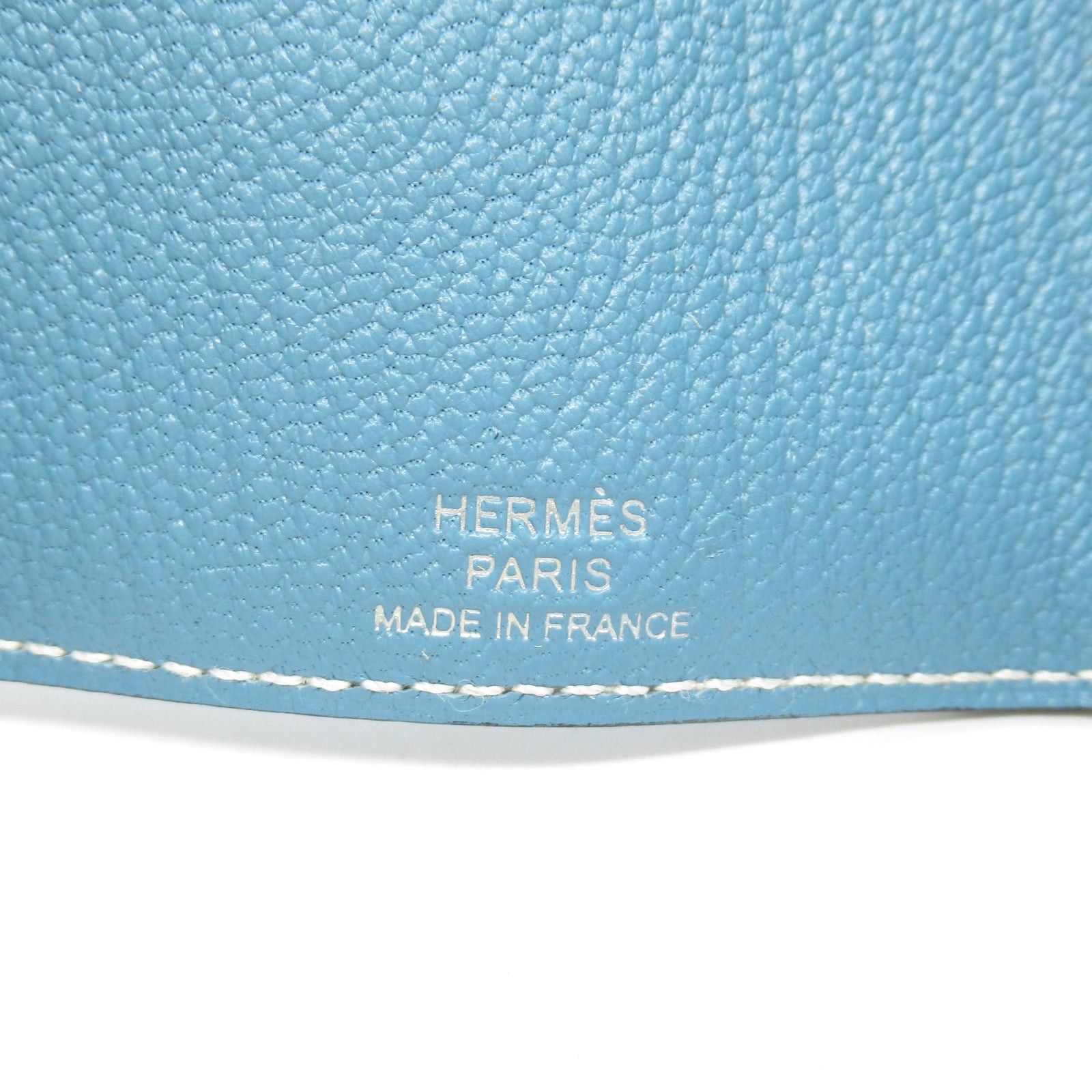 Hermes Hermes Bearn 4-Key Case Key Leather Chevre Blue New Jean Silver Hardware Double Engraved Size ONE SIZE - 6 Thumbnail