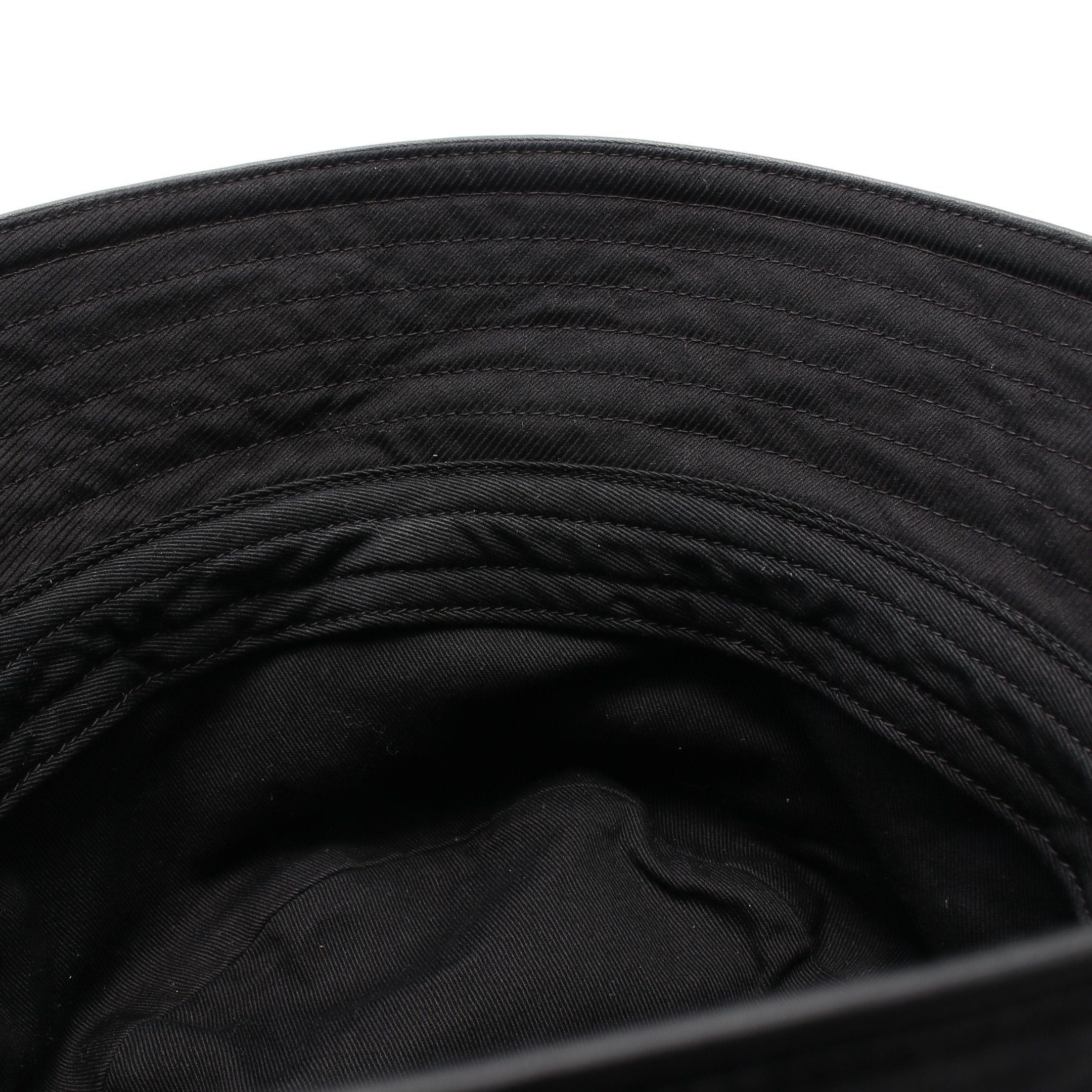 Burberry Burberry Bucket Hat Logo Embroidery Cotton Black Size ONE SIZE - 7 Thumbnail