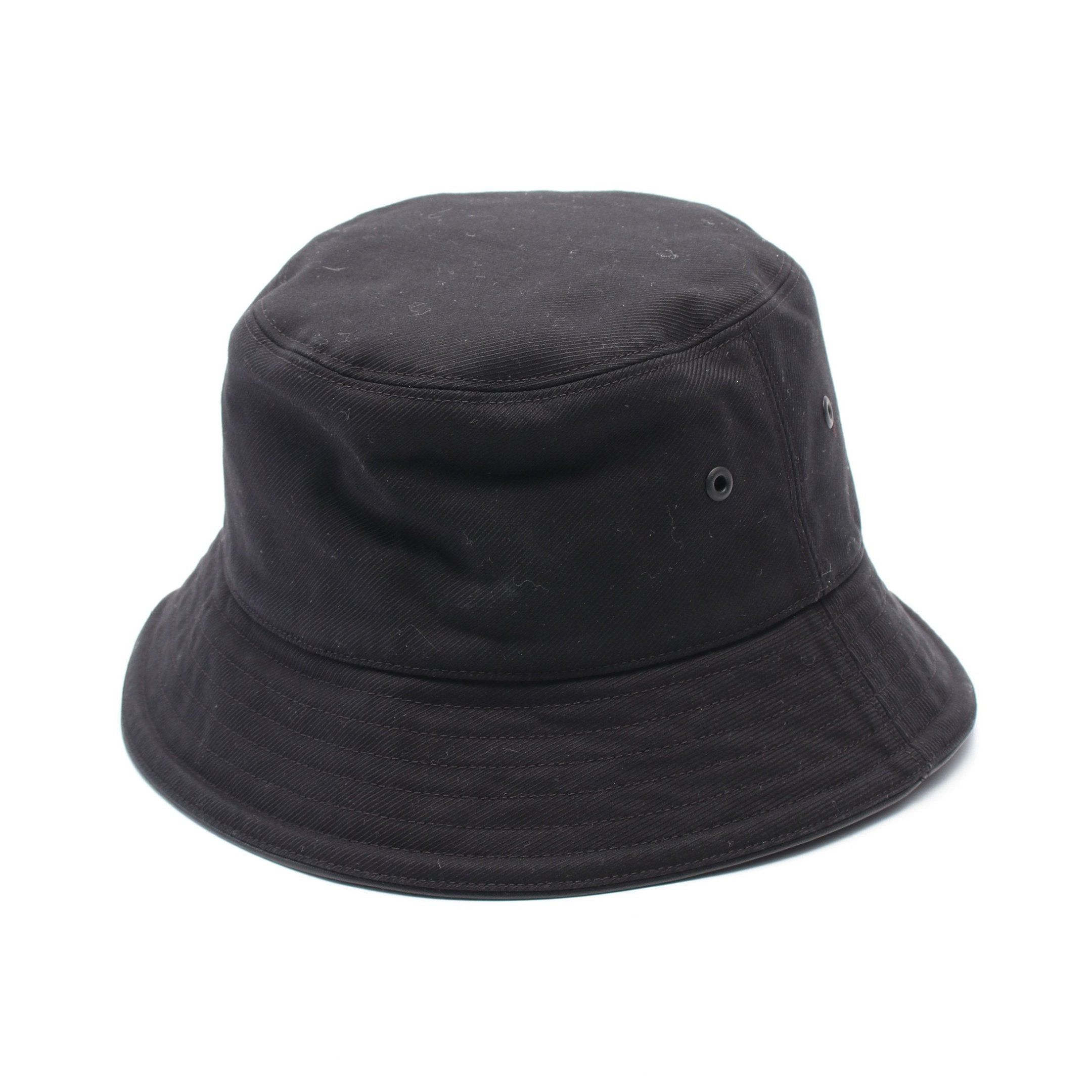 Burberry Burberry Bucket Hat Logo Embroidery Cotton Black Size ONE SIZE - 2 Thumbnail
