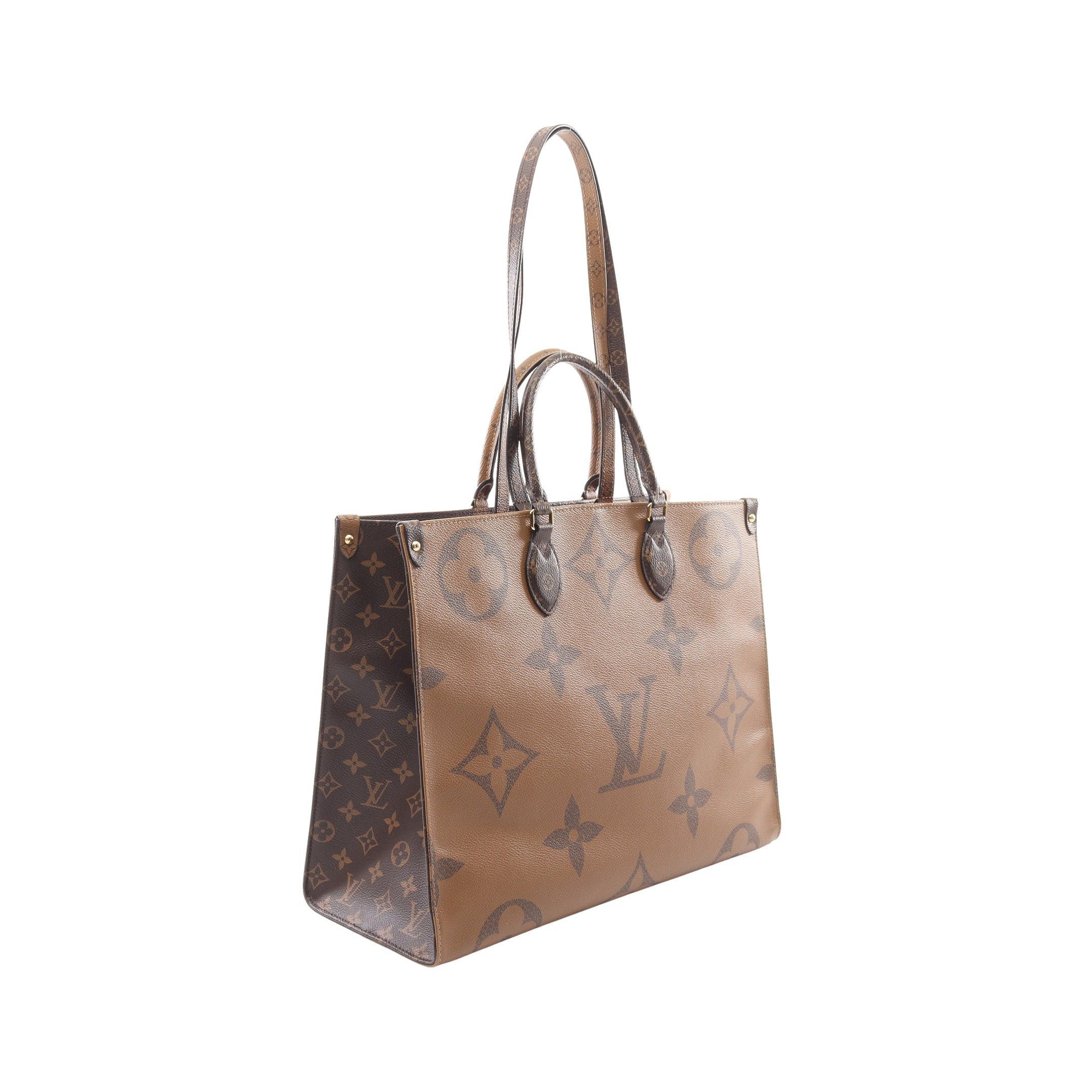 Louis Vuitton Louis Vuitton On-The-Go Gm Monogram Giant Reverse Shoulder Bag Tote Brown Beige Size ONE SIZE - 2 Thumbnail