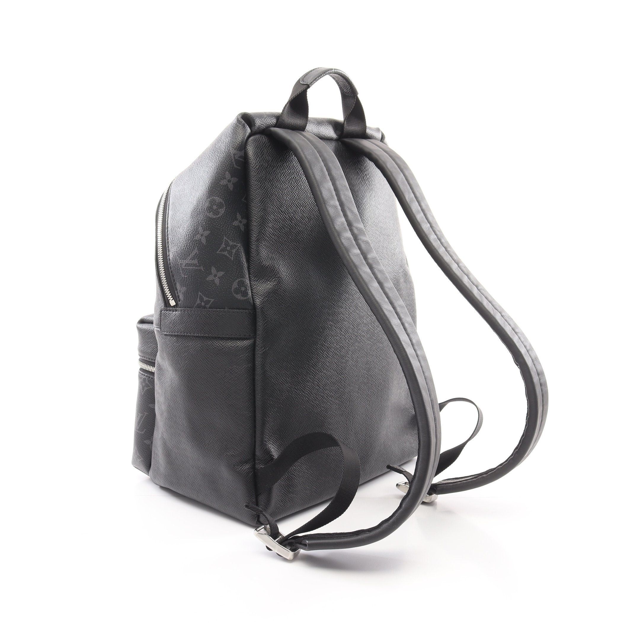 Louis Vuitton Louis Vuitton Discovery Monogram Eclipse Taigarama Backpack Rucksack Leather Black Size ONE SIZE - 2 Thumbnail