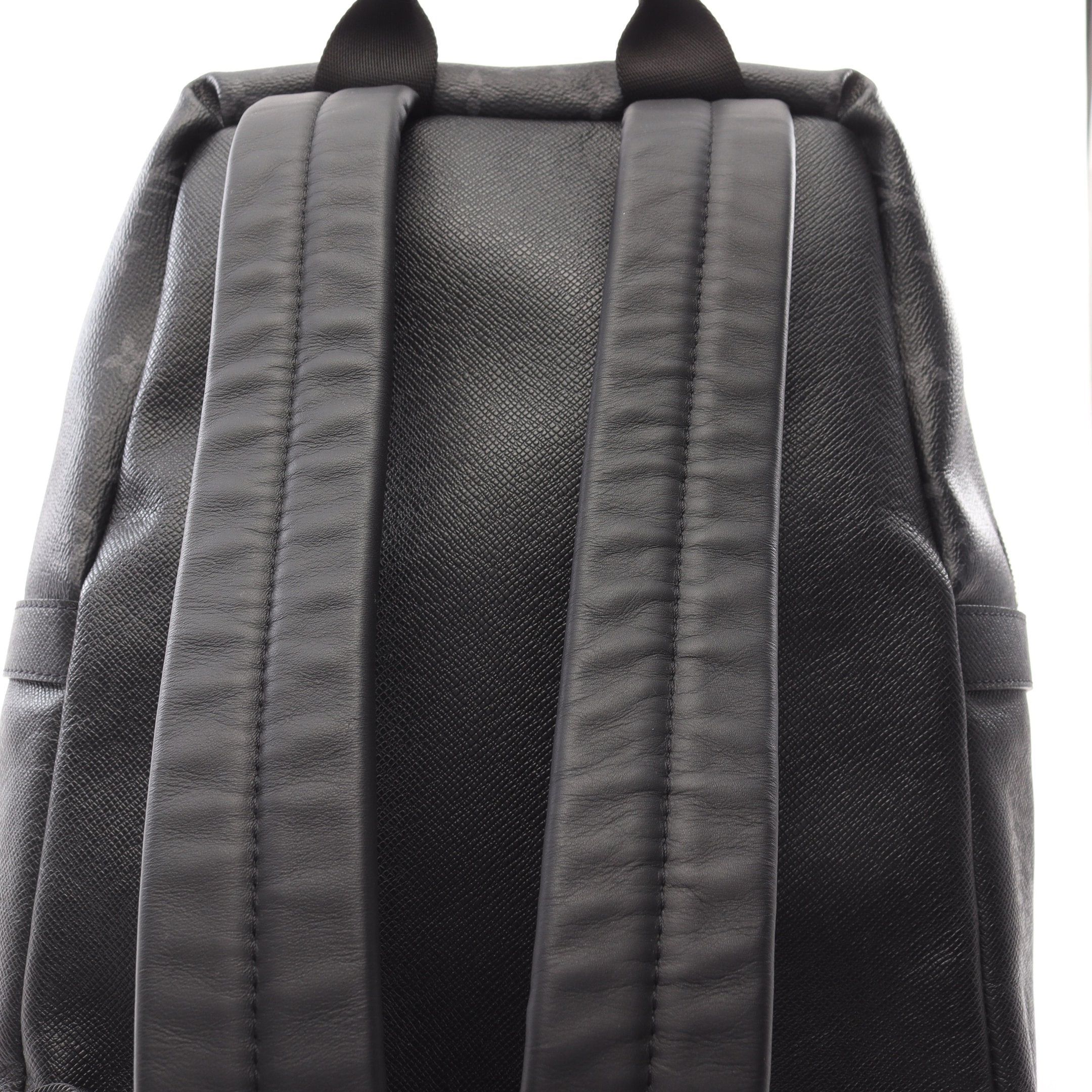 Louis Vuitton Louis Vuitton Discovery Monogram Eclipse Taigarama Backpack Rucksack Leather Black Size ONE SIZE - 8 Thumbnail