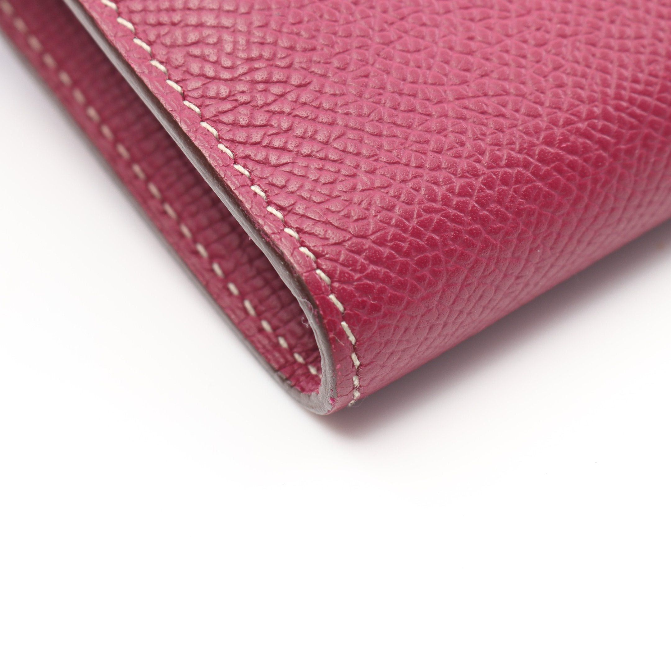 Hermes Hermes Kelly Wallet Bi-Fold Long Veau Epsom Pink Purple Silver Hardware Stamp Size ONE SIZE - 9 Thumbnail