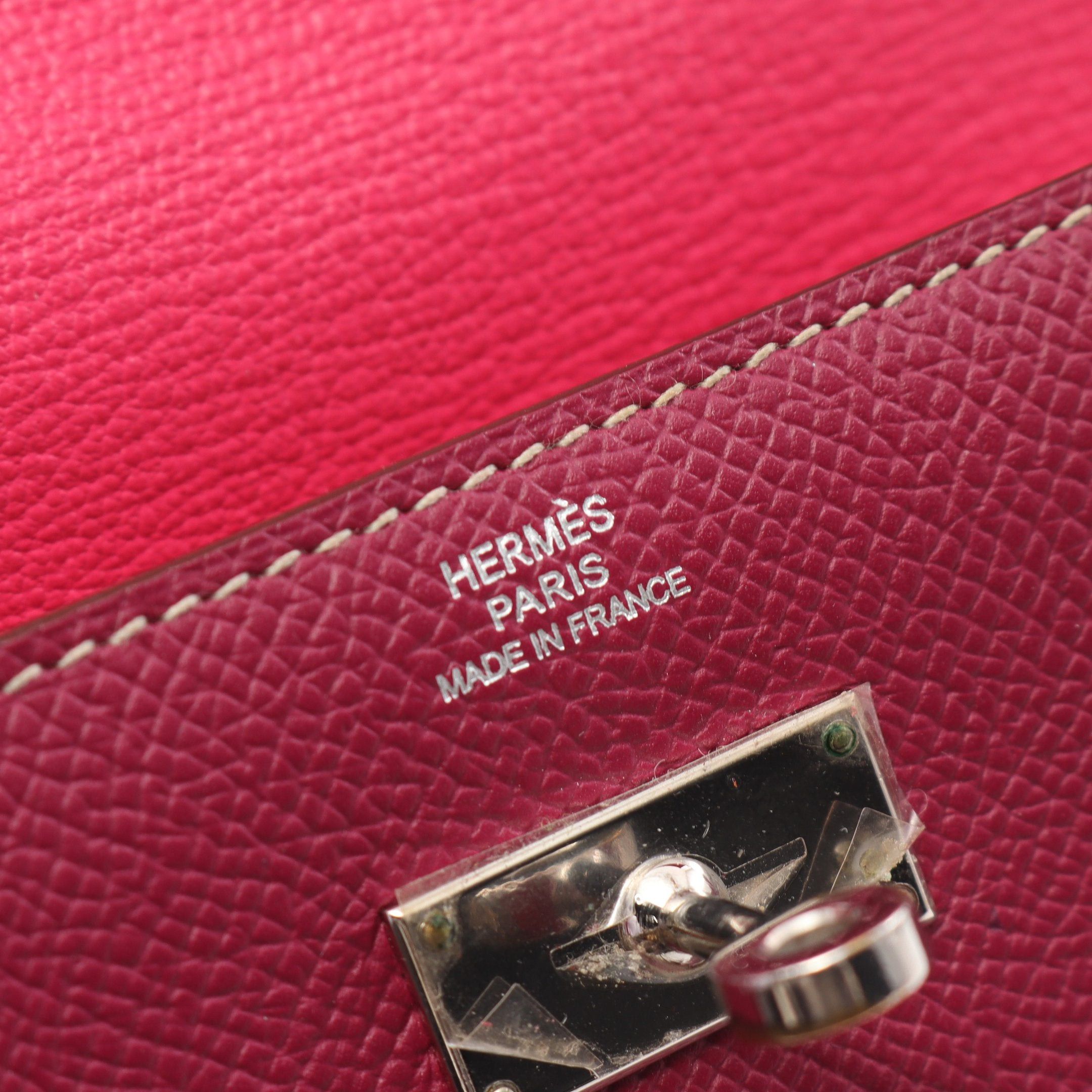 Hermes Hermes Kelly Wallet Bi-Fold Long Veau Epsom Pink Purple Silver Hardware Stamp Size ONE SIZE - 4 Thumbnail