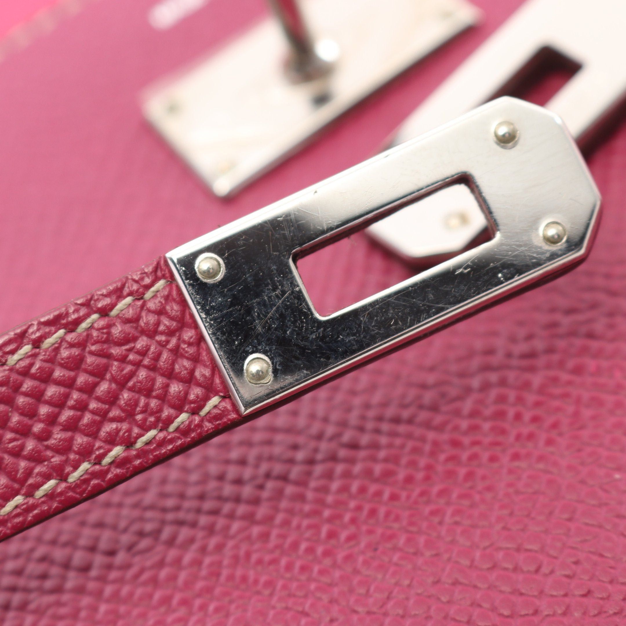 Hermes Hermes Kelly Wallet Bi-Fold Long Veau Epsom Pink Purple Silver Hardware Stamp Size ONE SIZE - 10 Thumbnail