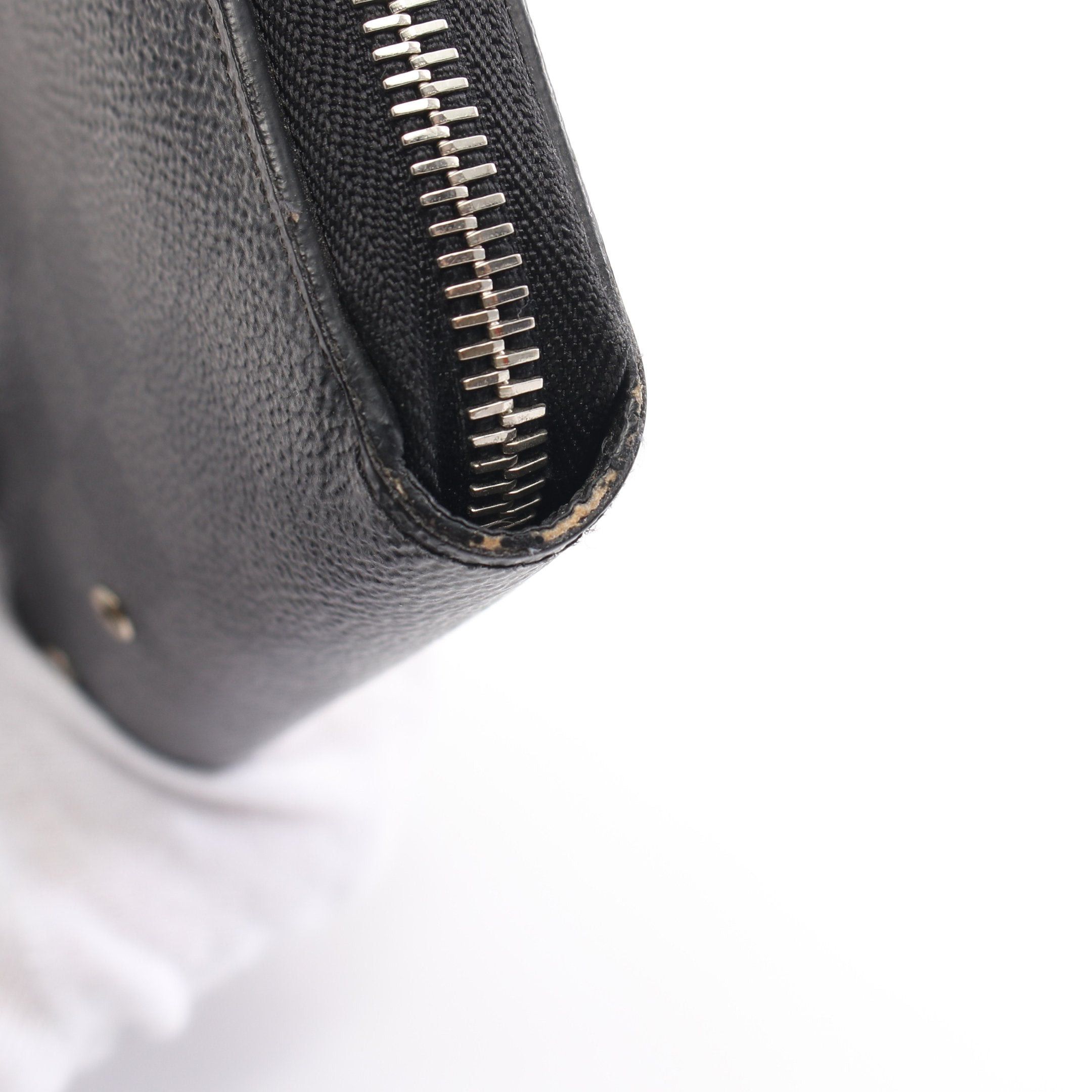 Louis Vuitton Louis Vuitton Zippy Dragonne Damier Graphite L-Shaped Zipper Long Wallet Leather Black Size ONE SIZE - 6 Thumbnail
