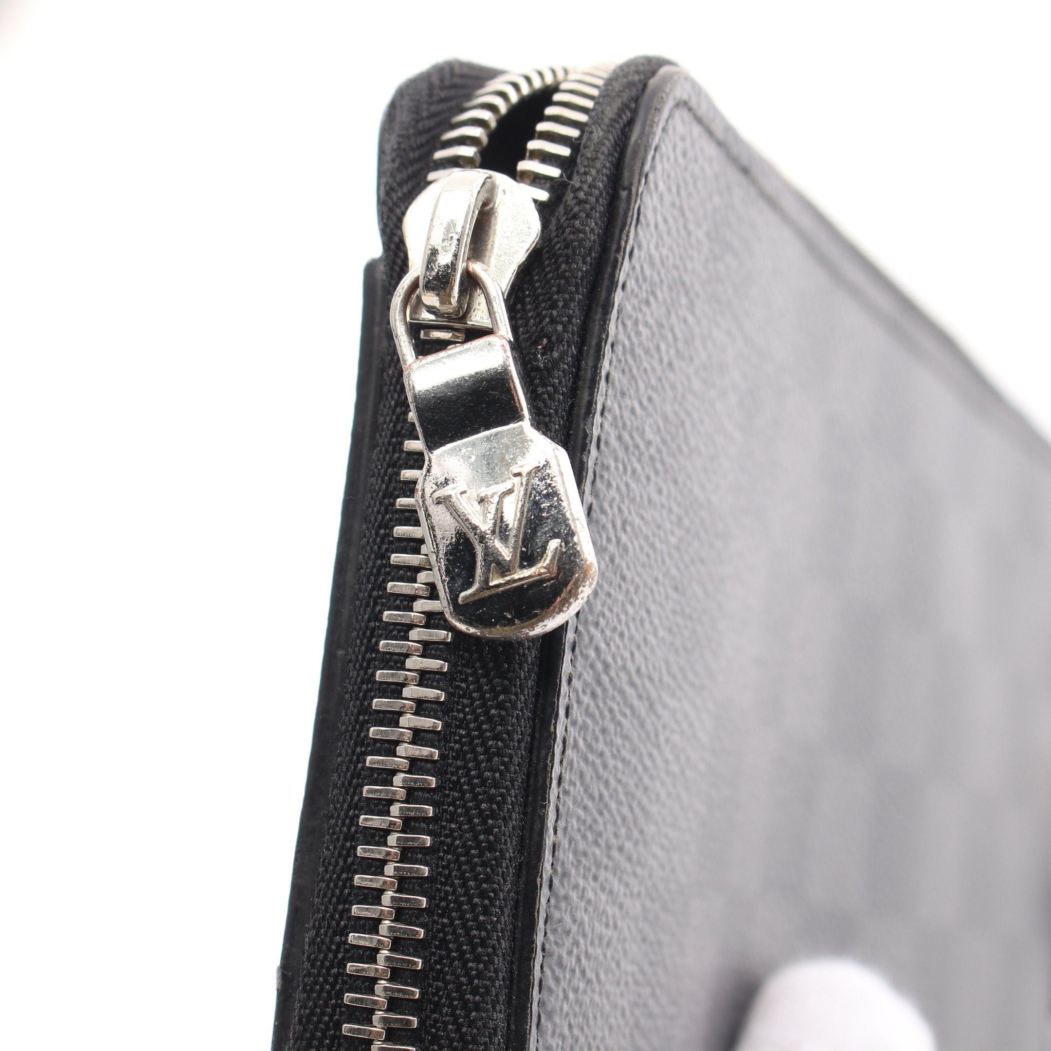 Louis Vuitton Louis Vuitton Zippy Dragonne Damier Graphite L-Shaped Zipper Long Wallet Leather Black Size ONE SIZE - 7 Thumbnail