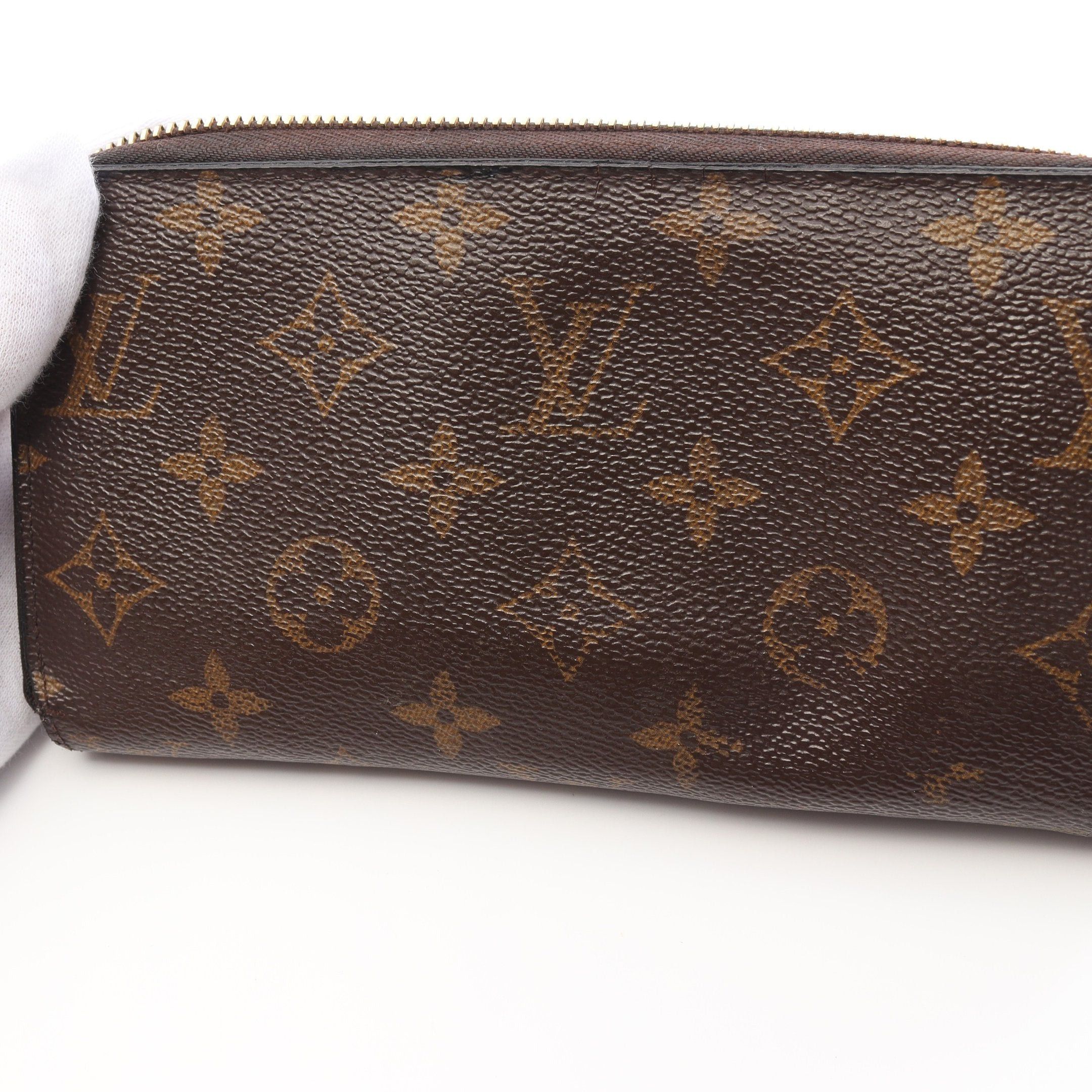 Louis Vuitton Louis Vuitton Zippy Wallet Monogram Coquelicot Round Zipper Long Brown Red Size ONE SIZE - 7 Thumbnail