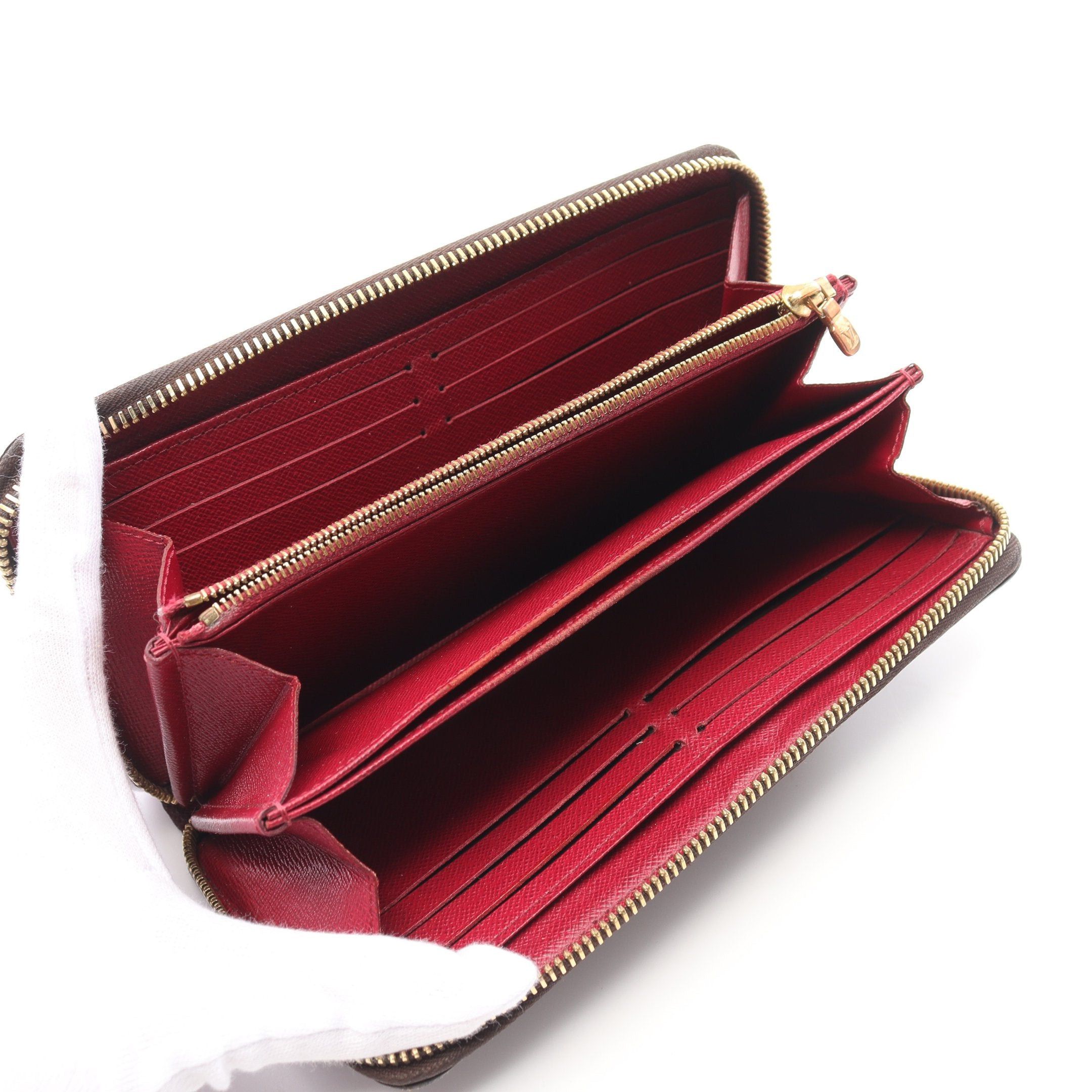 Louis Vuitton Louis Vuitton Zippy Wallet Monogram Coquelicot Round Zipper Long Brown Red Size ONE SIZE - 3 Thumbnail