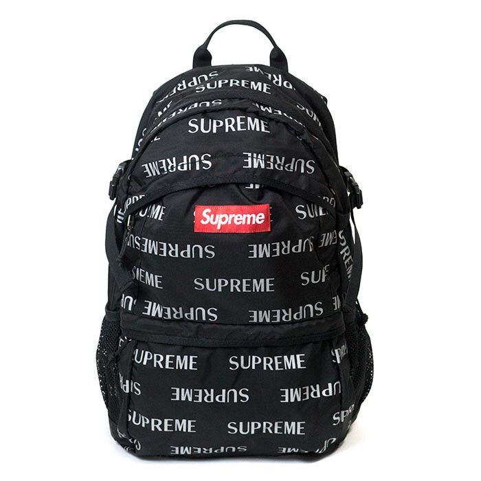 Supreme 3M Reflective Repeat Backpack Black Grailed