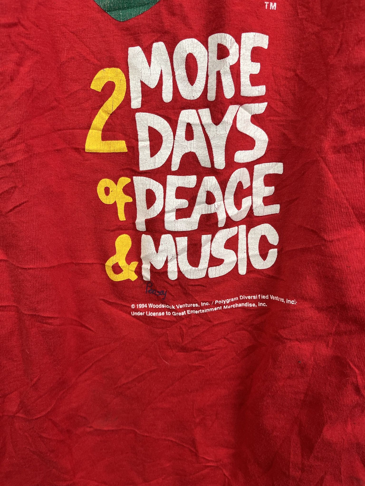 Other Vintage Tee 1994 Woodstock Single Stitch Tee Shirt Woodstock Shirt Size L Size US L / EU 52-54 / 3 - 2 Thumbnail