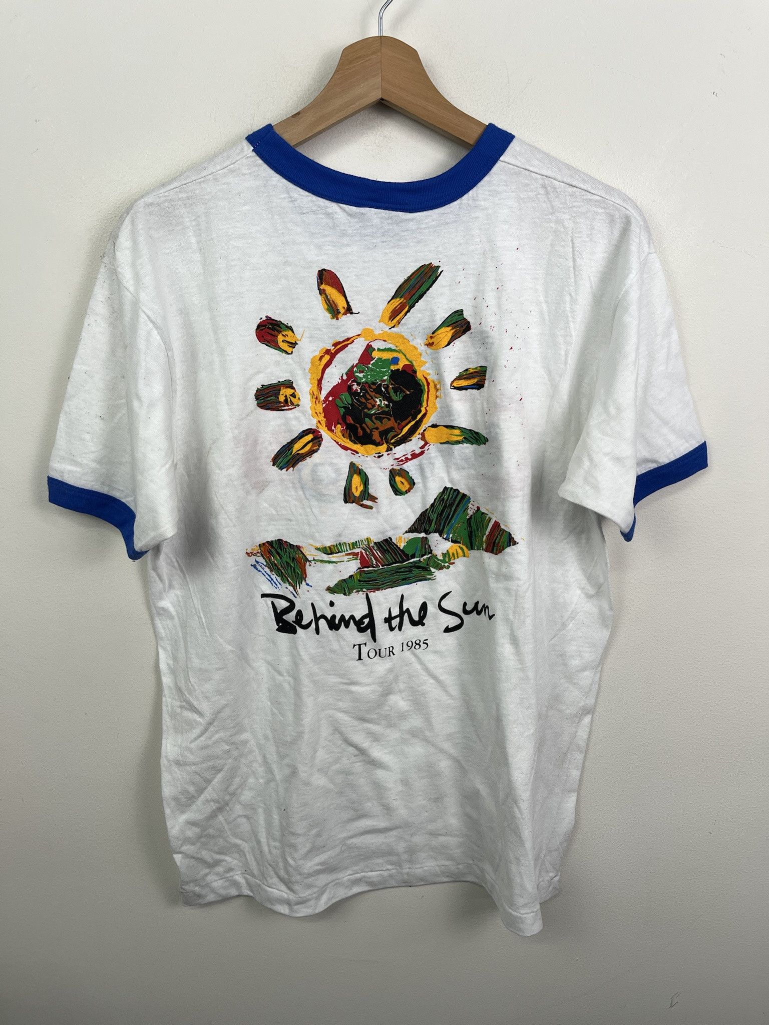 Other Vintage Tee 1985 Eric Clapton Single Stitch Ringer Tee Shirt Size L Size US L / EU 52-54 / 3 - 5 Thumbnail