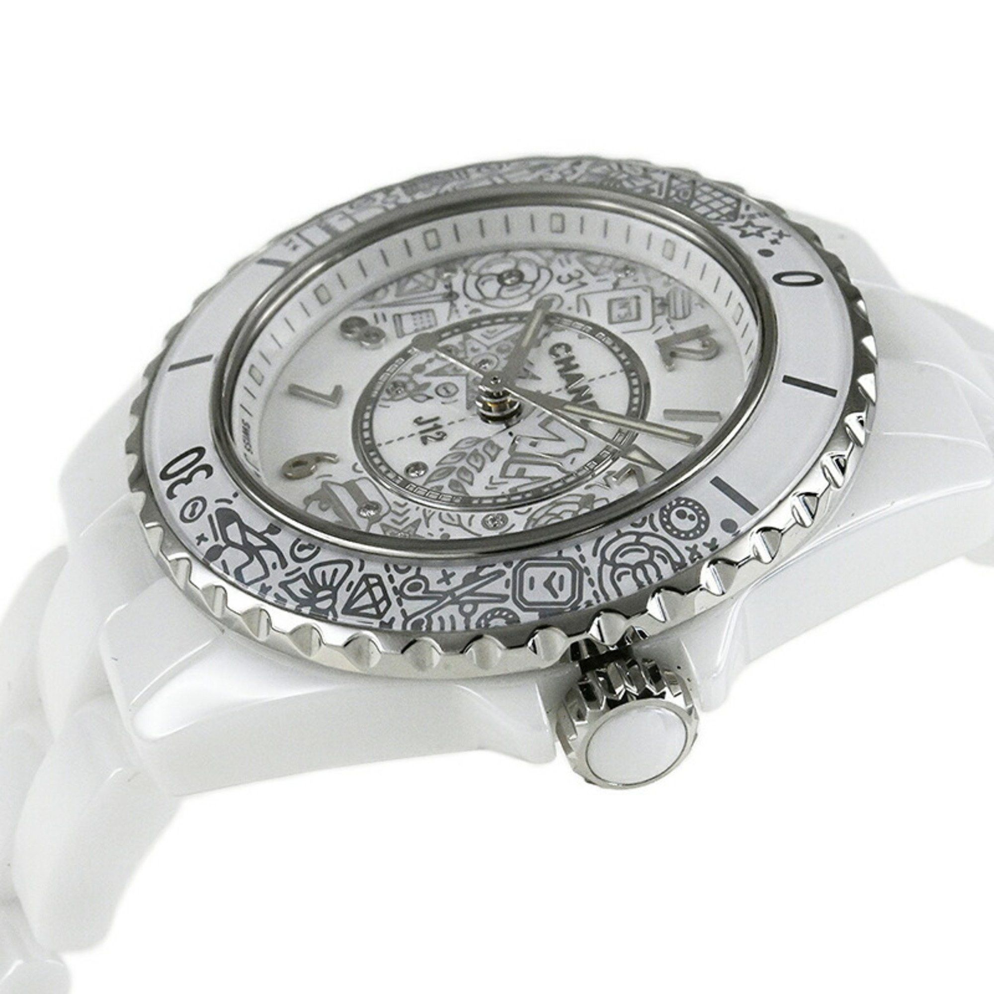 Chanel CHANEL J12 33mm 20th Anniversary Limited Edition Watch, to 2020 Pieces, H6477, Women's Size ONE SIZE - 3 Thumbnail