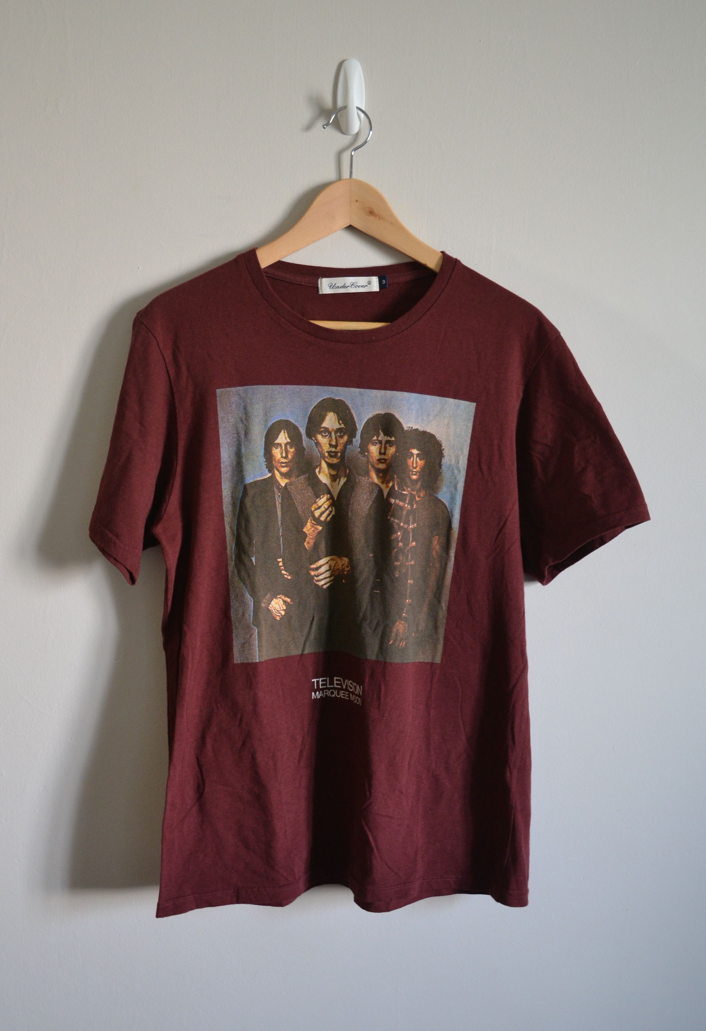 Undercover *FINAL DROP* Undercover Television Marquee Moon T-shirt Burgundy  | Grailed