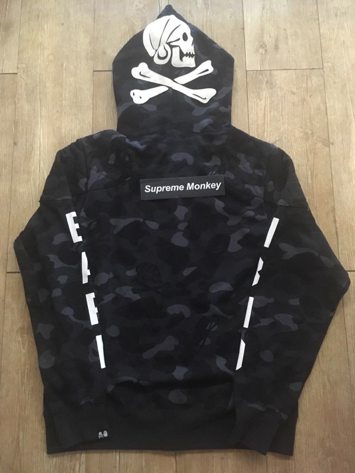 Bape x Neighborhood Shark Full Zip Hoodie