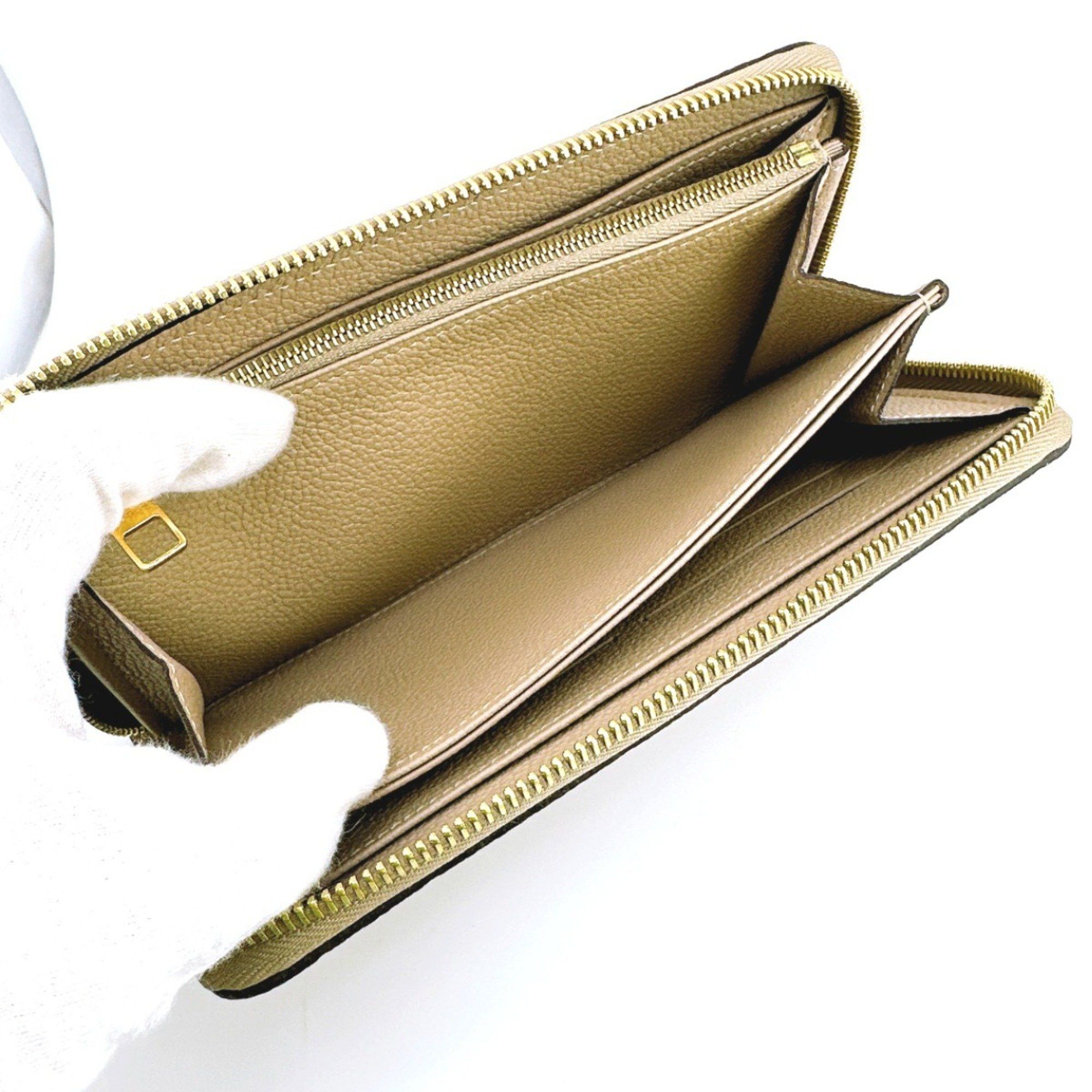 Louis Vuitton Louis Vuitton Long Wallet Round Monogram Zippy Empreinte M60746 Dune LV Size ONE SIZE - 14 Thumbnail