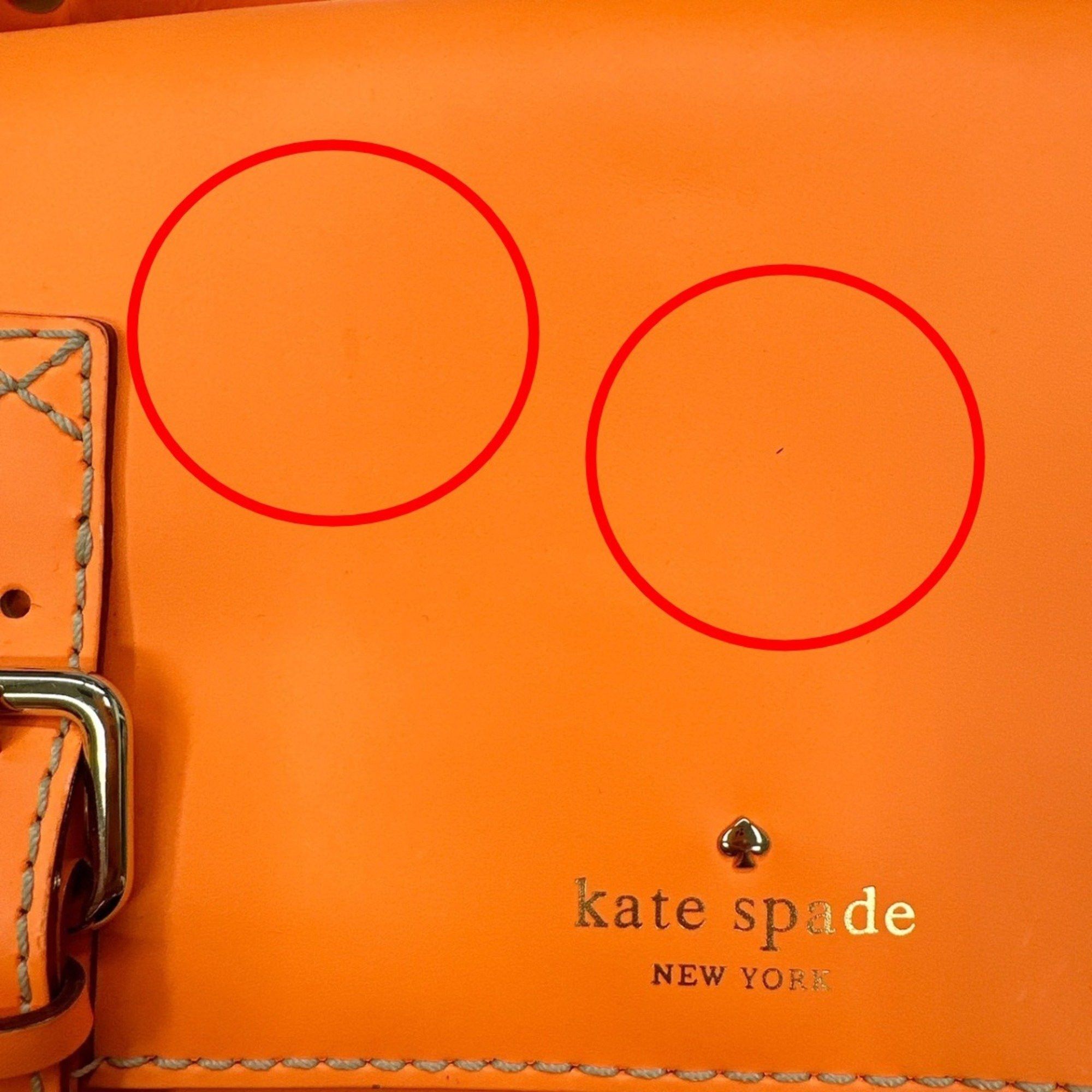 Kate Spade Kate Spade Shoulder Bag Flap Pochette Leather Orange Size ONE SIZE - 6 Thumbnail