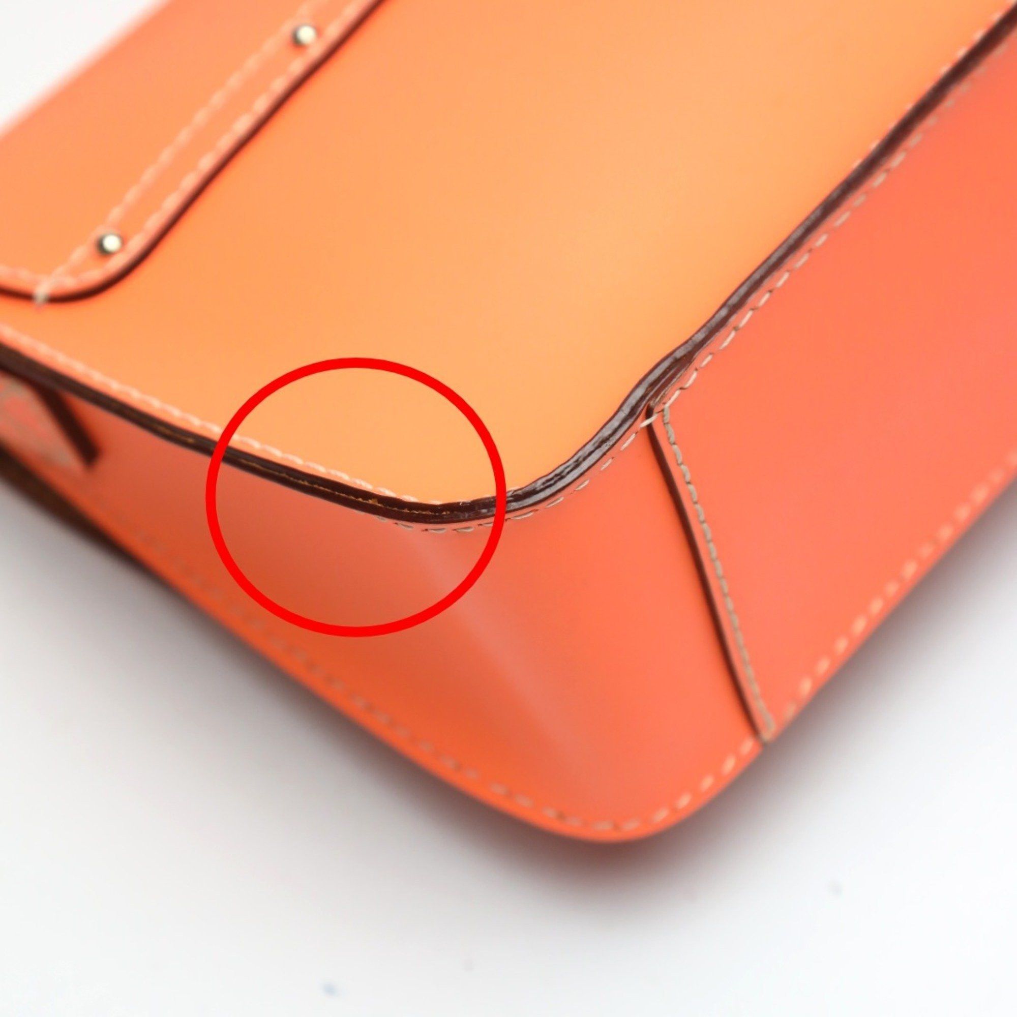 Kate Spade Kate Spade Shoulder Bag Flap Pochette Leather Orange Size ONE SIZE - 9 Thumbnail