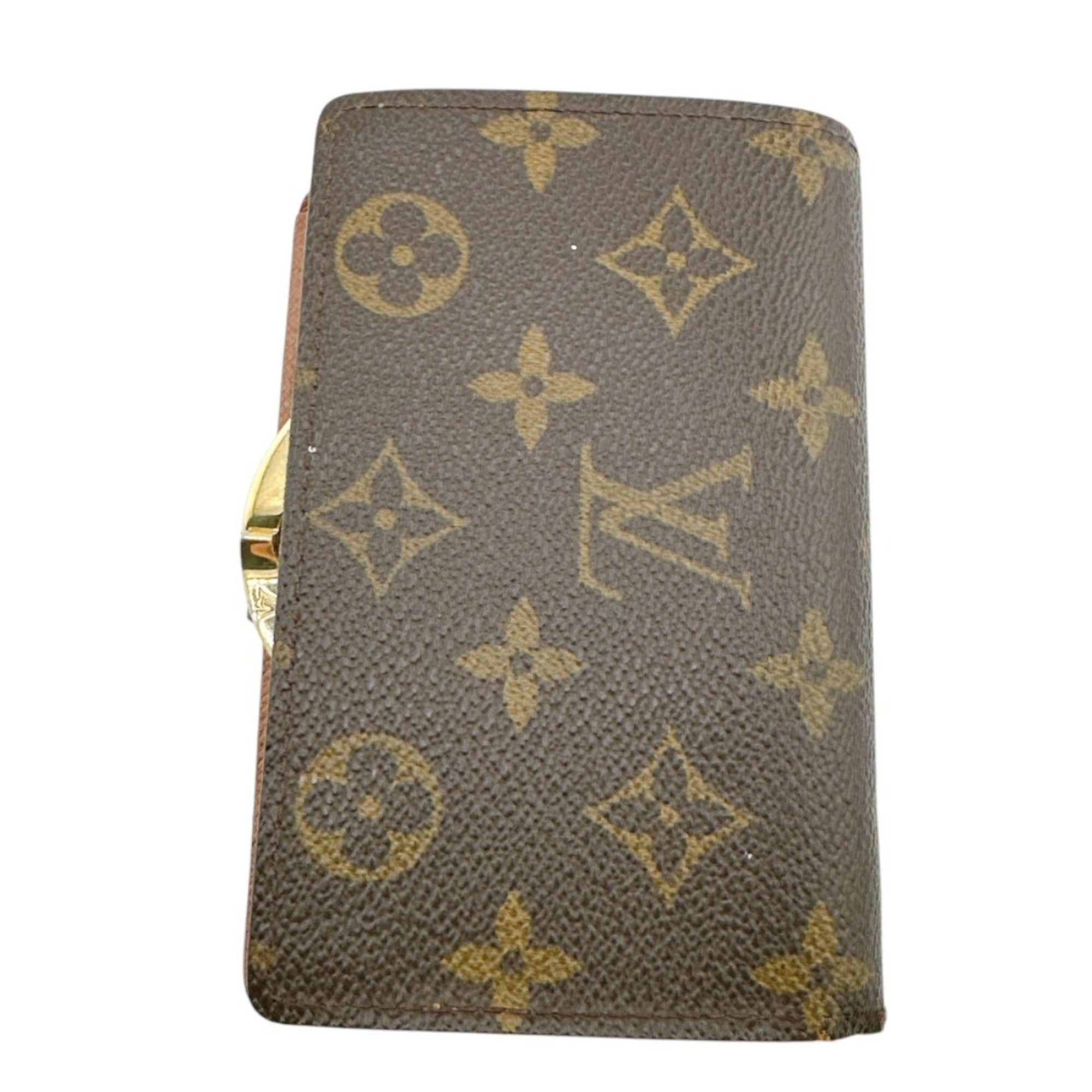 Louis Vuitton Louis Vuitton Bi-fold wallet with card pocket Monogram Porte Monnaie Viennese canvas M61663 Brown LV Size ONE SIZE - 2 Thumbnail