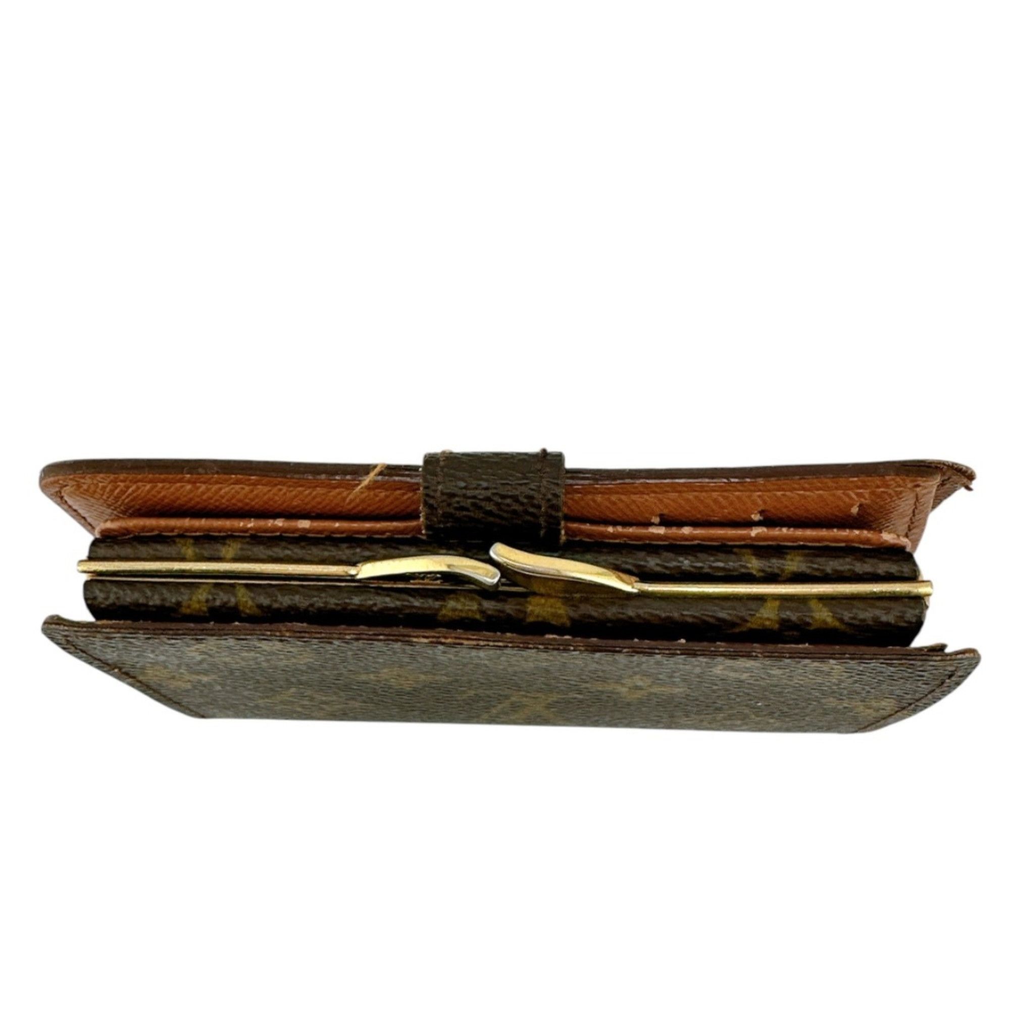 Louis Vuitton Louis Vuitton Bi-fold wallet with card pocket Monogram Porte Monnaie Viennese canvas M61663 Brown LV Size ONE SIZE - 3 Thumbnail