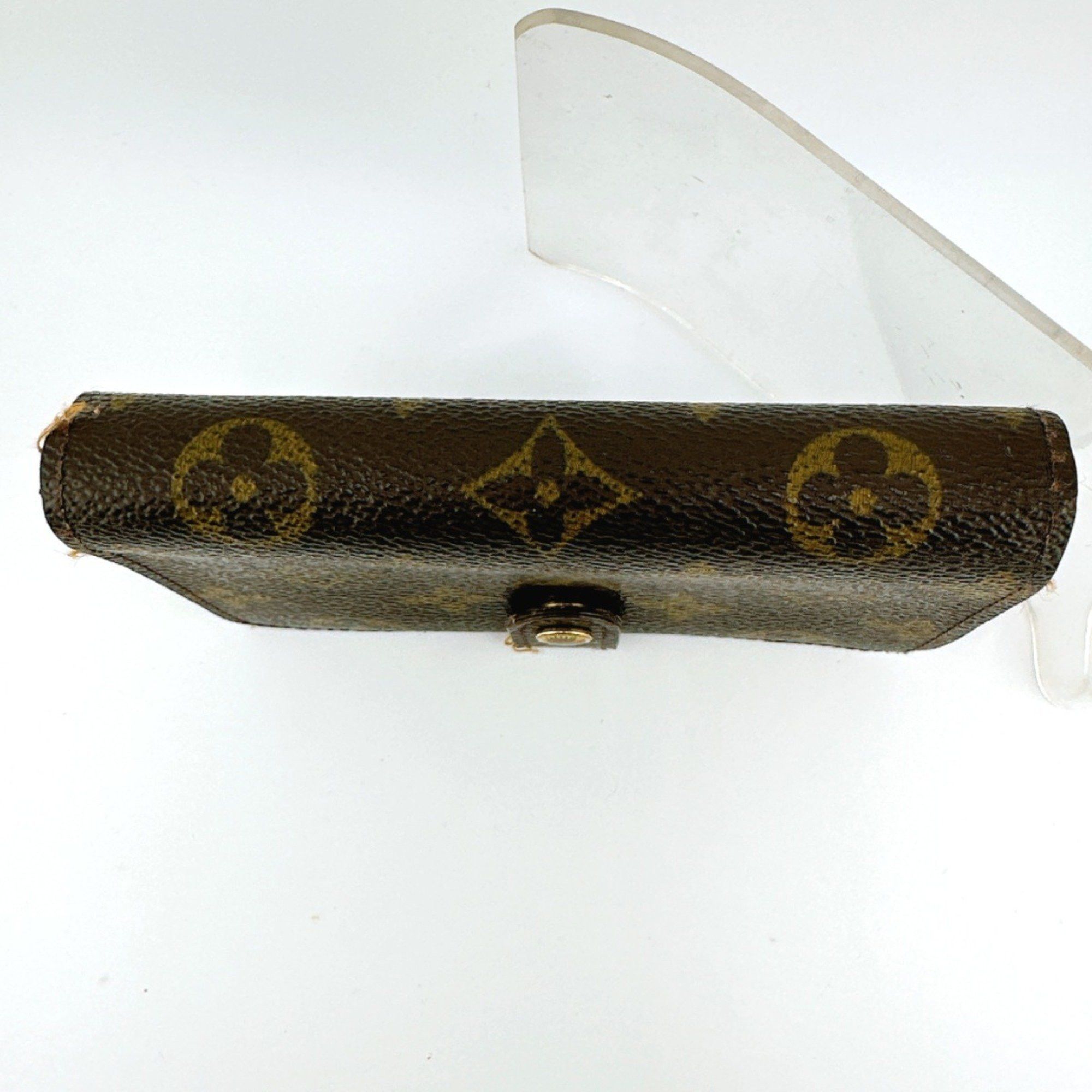 Louis Vuitton Louis Vuitton Bi-fold wallet with card pocket Monogram Porte Monnaie Viennese canvas M61663 Brown LV Size ONE SIZE - 4 Thumbnail
