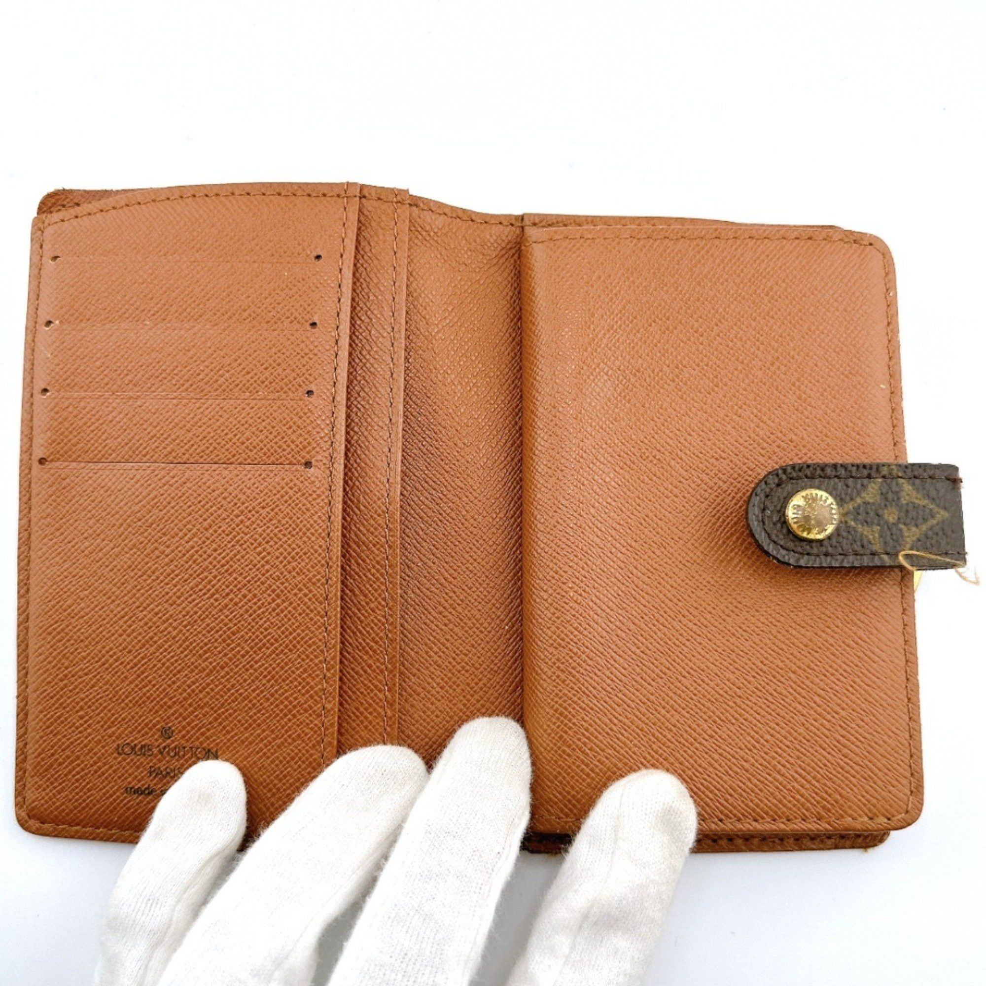 Louis Vuitton Louis Vuitton Bi-fold wallet with card pocket Monogram Porte Monnaie Viennese canvas M61663 Brown LV Size ONE SIZE - 14 Thumbnail