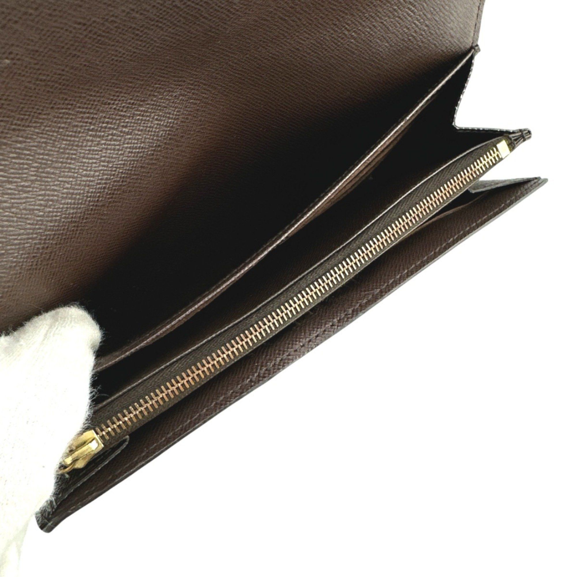 Louis Vuitton Louis Vuitton Long Wallet Round Damier Portefeuille Sarah Canvas N63209 Brown LV Size ONE SIZE - 13 Thumbnail