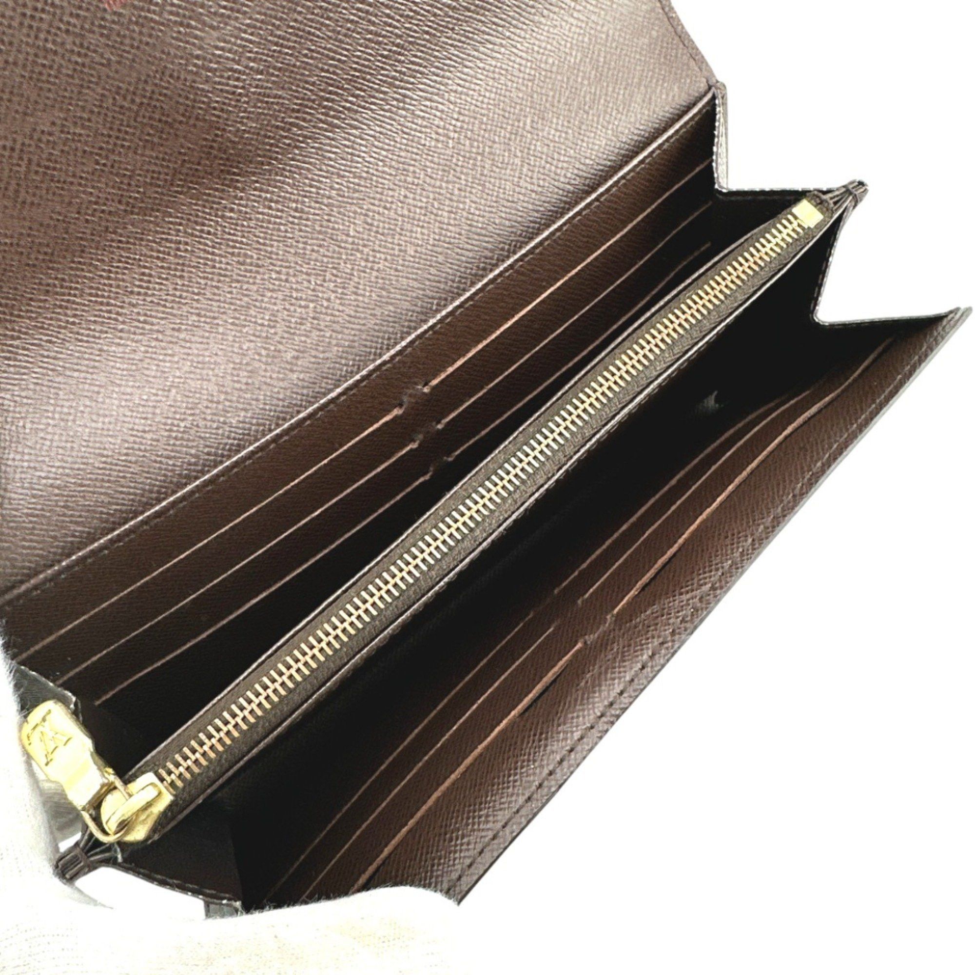Louis Vuitton Louis Vuitton Long Wallet Round Damier Portefeuille Sarah Canvas N63209 Brown LV Size ONE SIZE - 12 Thumbnail