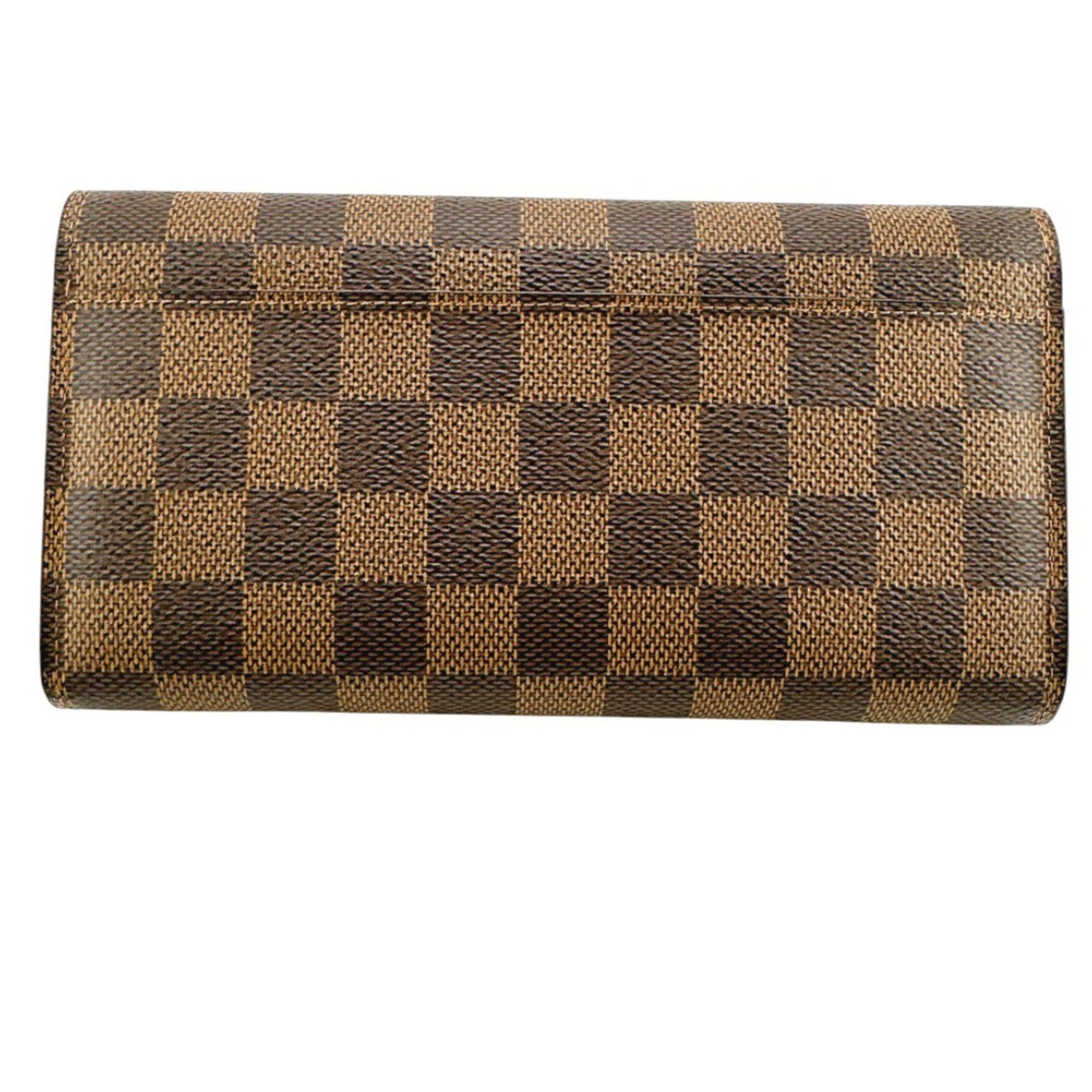 Louis Vuitton Louis Vuitton Long Wallet Round Damier Portefeuille Sarah Canvas N63209 Ebene LV Size ONE SIZE - 2 Thumbnail